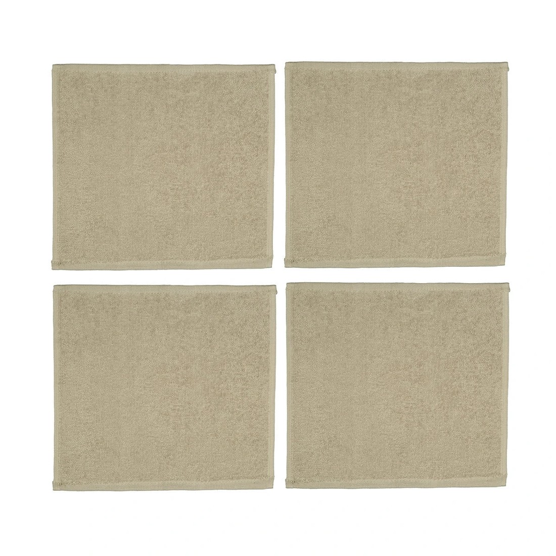 3 4 Pack Madison Face Washer - Latte, 3 of 5