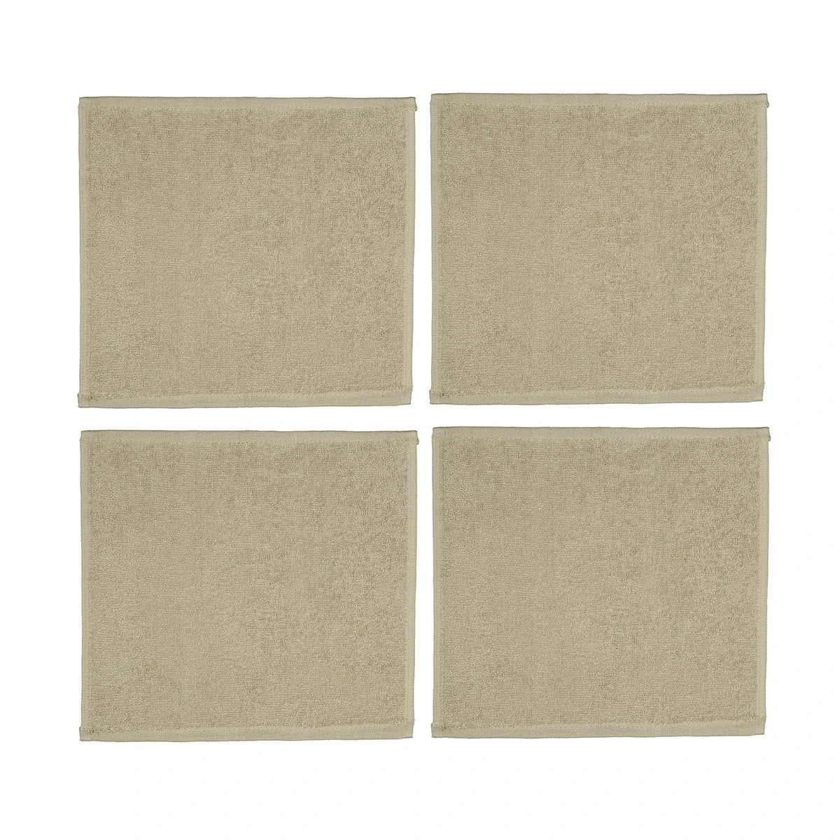 3 4 Pack Madison Face Washer - Latte, 3 of 5