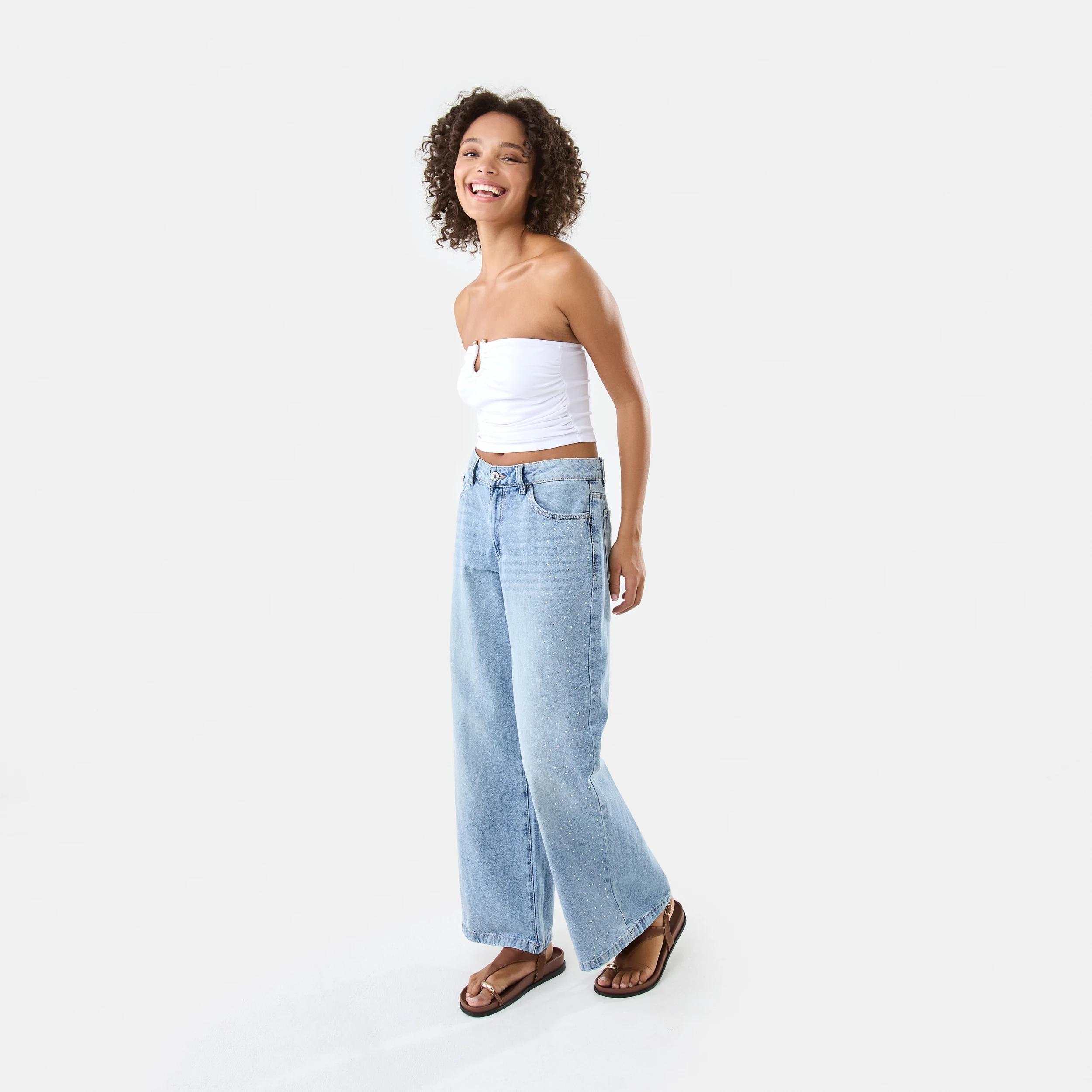 3 Sleeveless Trim Detail Tube Top White, 3 of 6