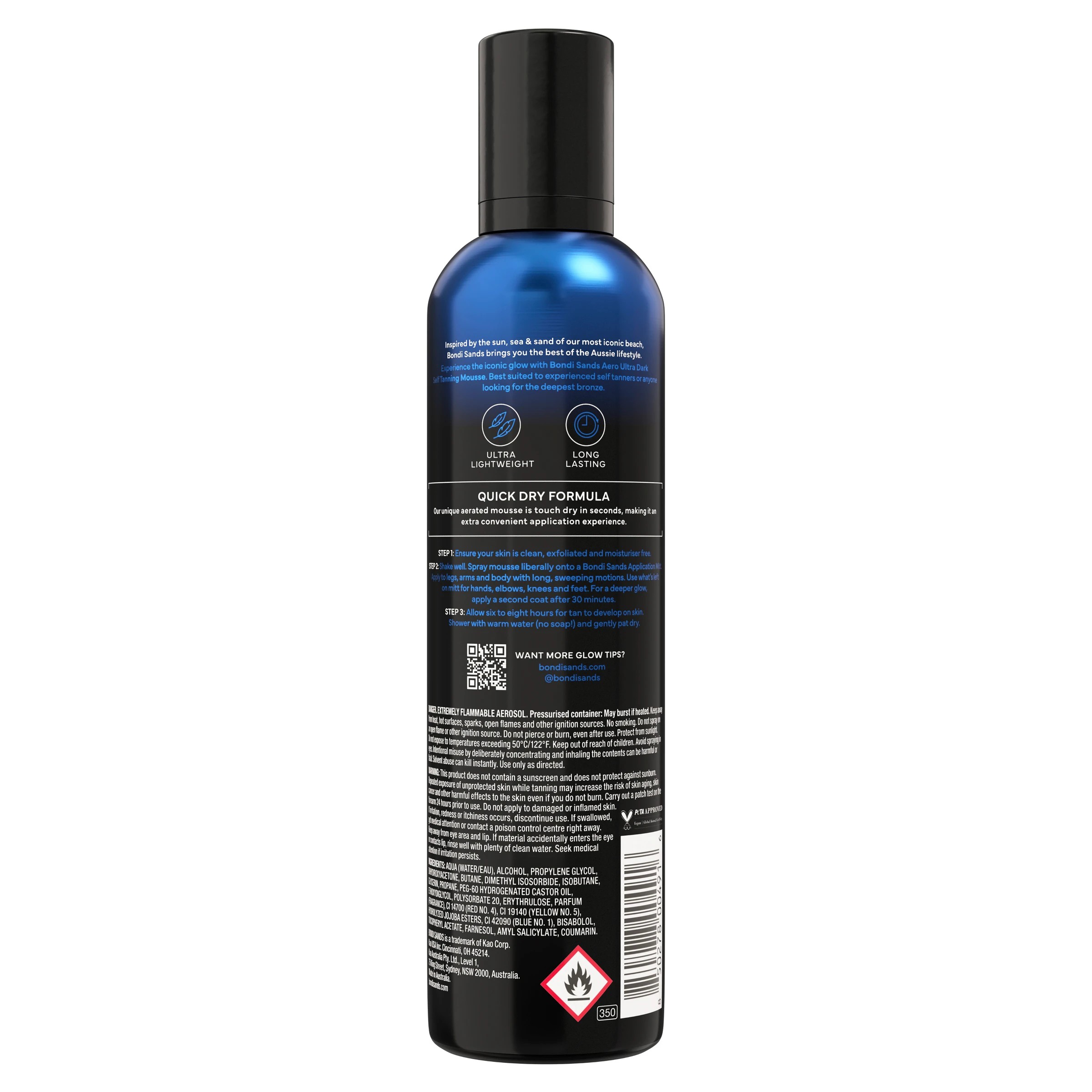 2 Bondi Sands Aero Self Tanning Foam Ultra Dark 225ml - Coconut Scent - Multi, 2 of 2