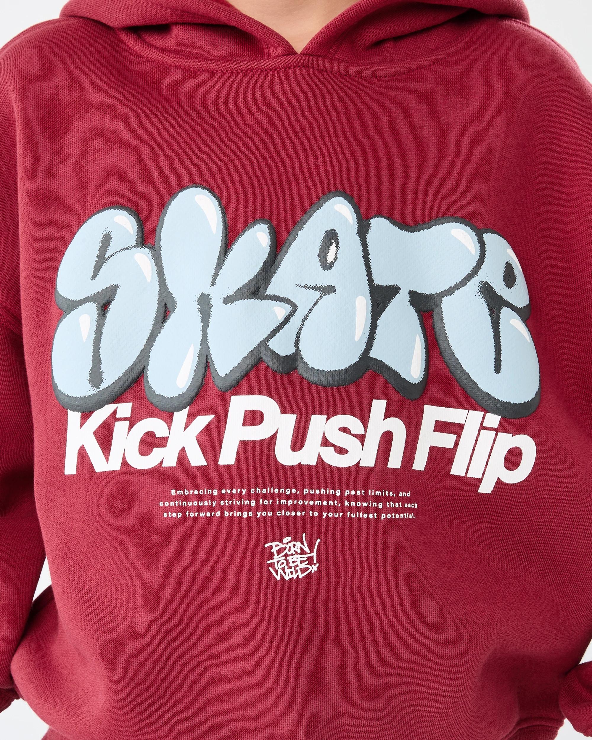 5 Oversize Print Hoodie Red Slogan, 5 of 7