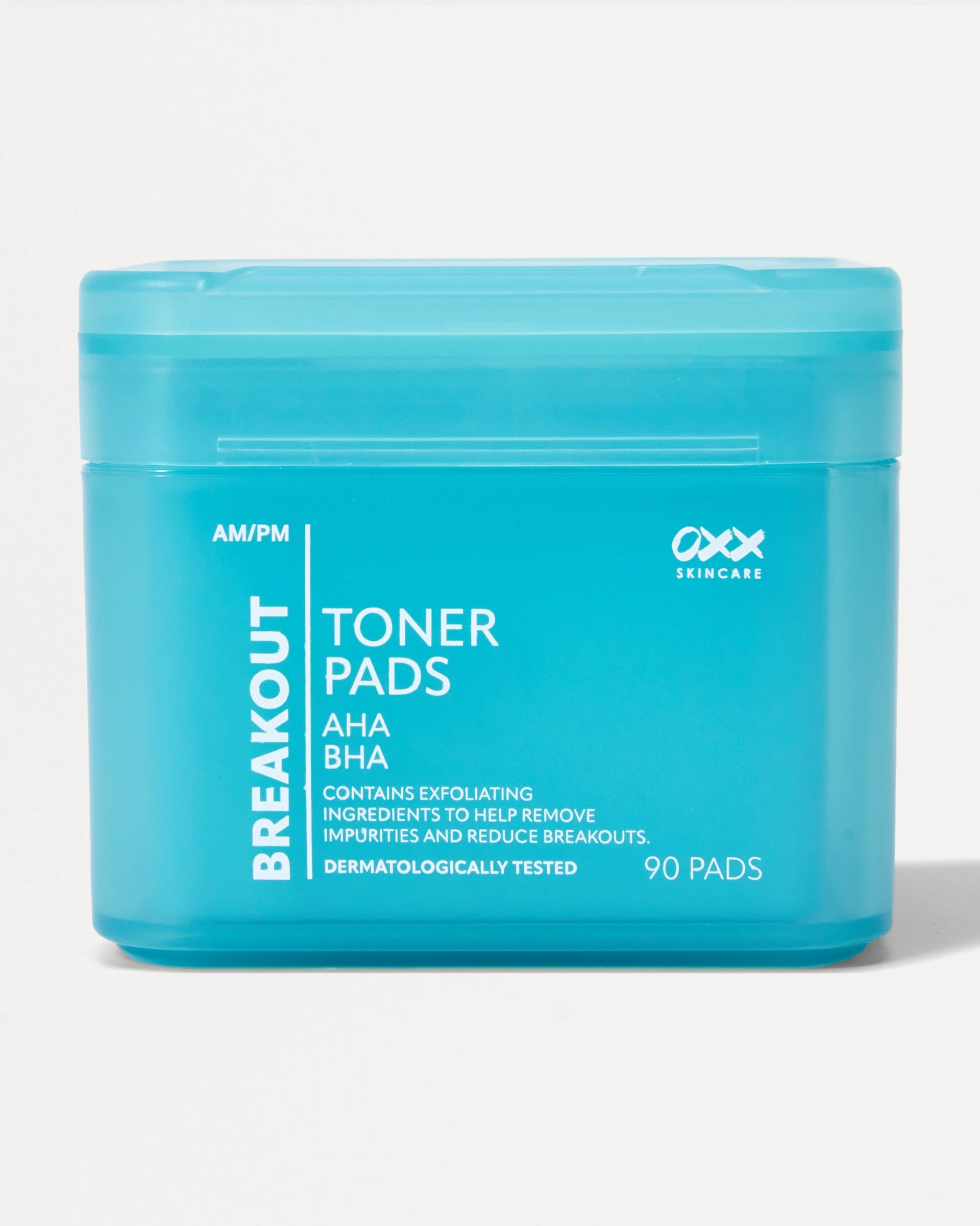 1 OXX Skincare 90 Pack AM/PM Breakout Toner Pads - AHA and BHA, 1 of 5