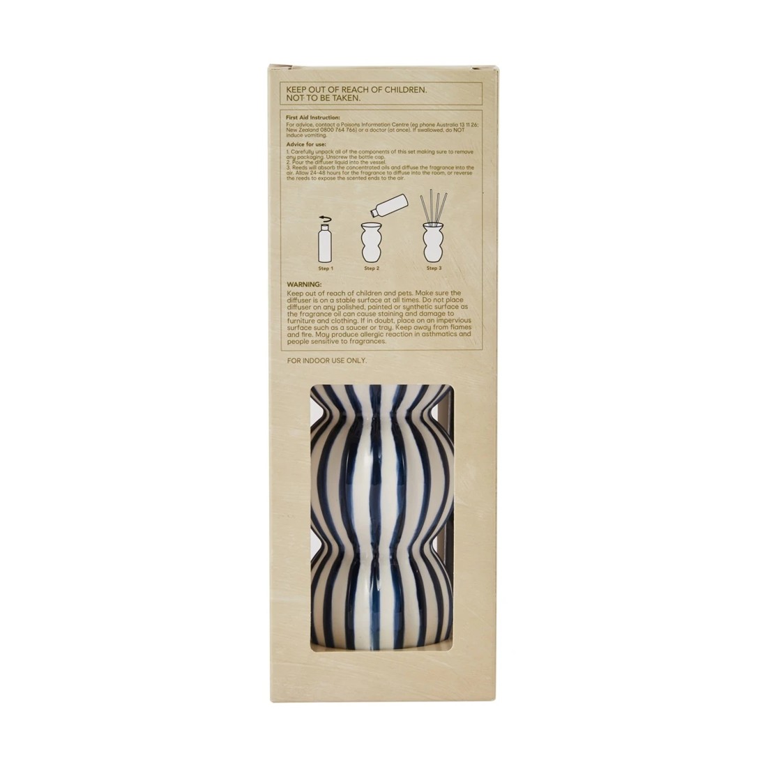 6 Stripe Ceramic Reed Diffuser 150ml, 6 of 6