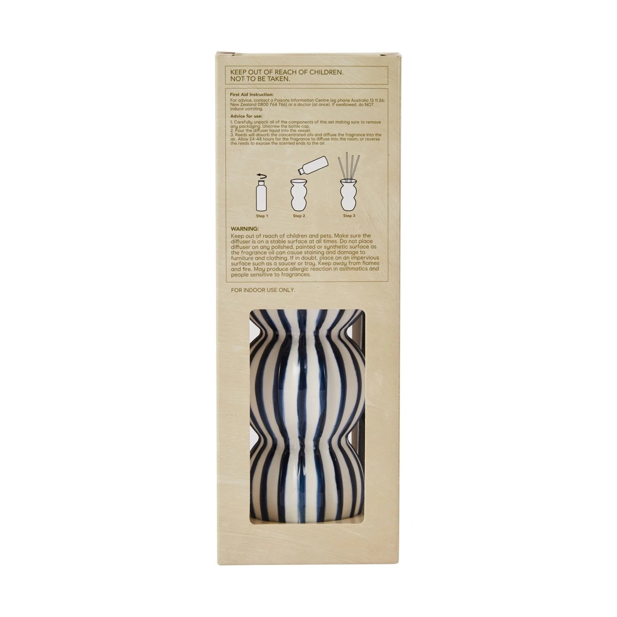 6 Stripe Ceramic Reed Diffuser 150ml, 6 of 6