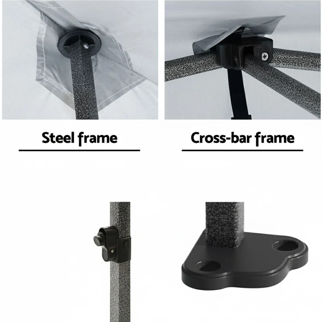 5 Instahut Gazebo Pop Up Marquee 3x6m Folding Tent Wedding Outdoor Camping Canopy Gazebos Shade - White, 5 of 8