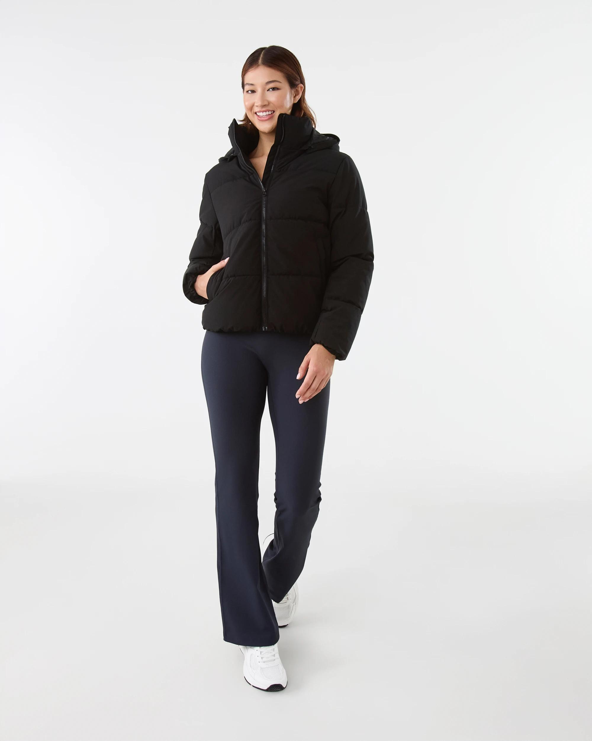 3 Active Womens Core Puffer Jacket Black, 3 of 9