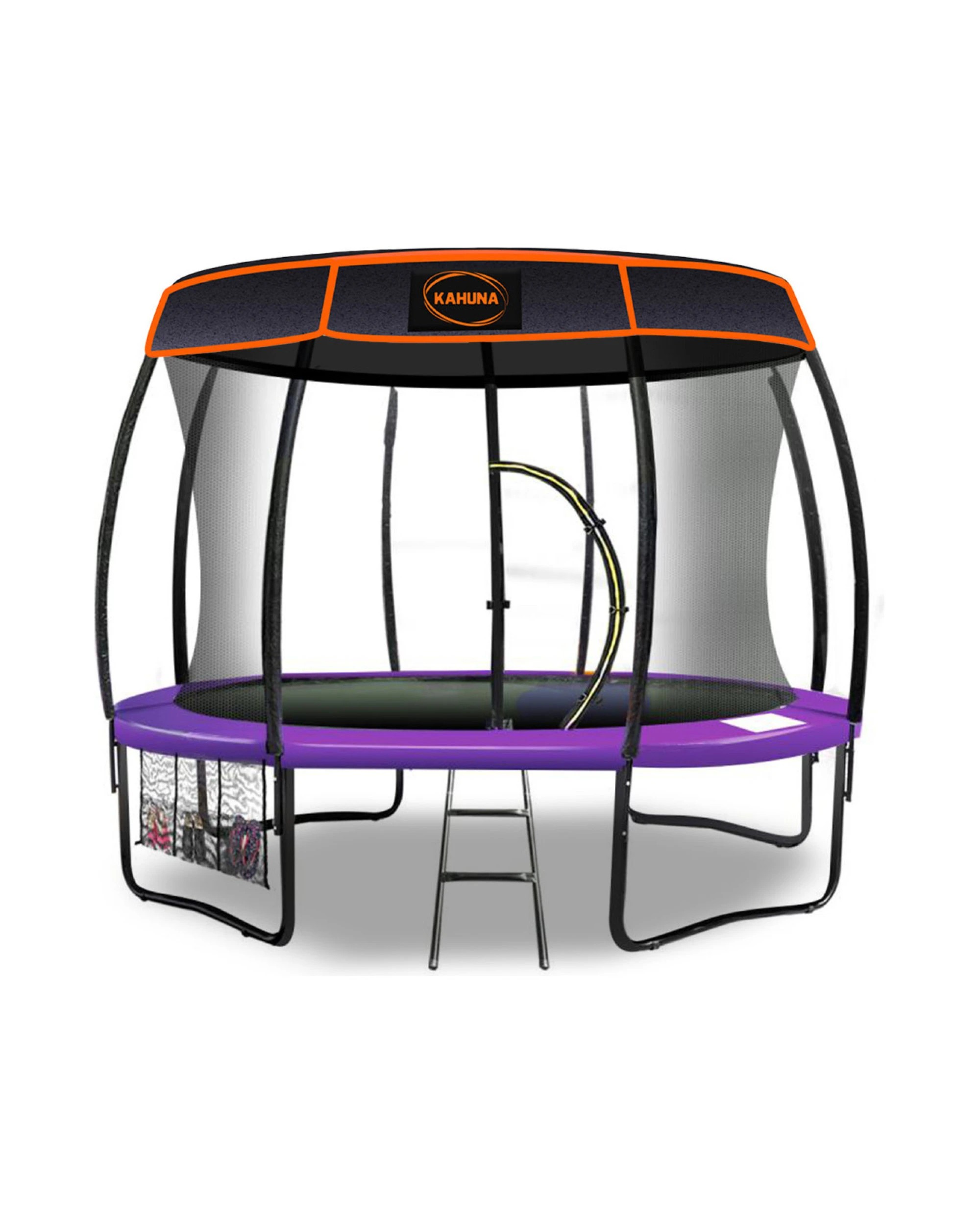 1 Kahuna Trampoline 10 ft with Roof - Purple, 1 of 9