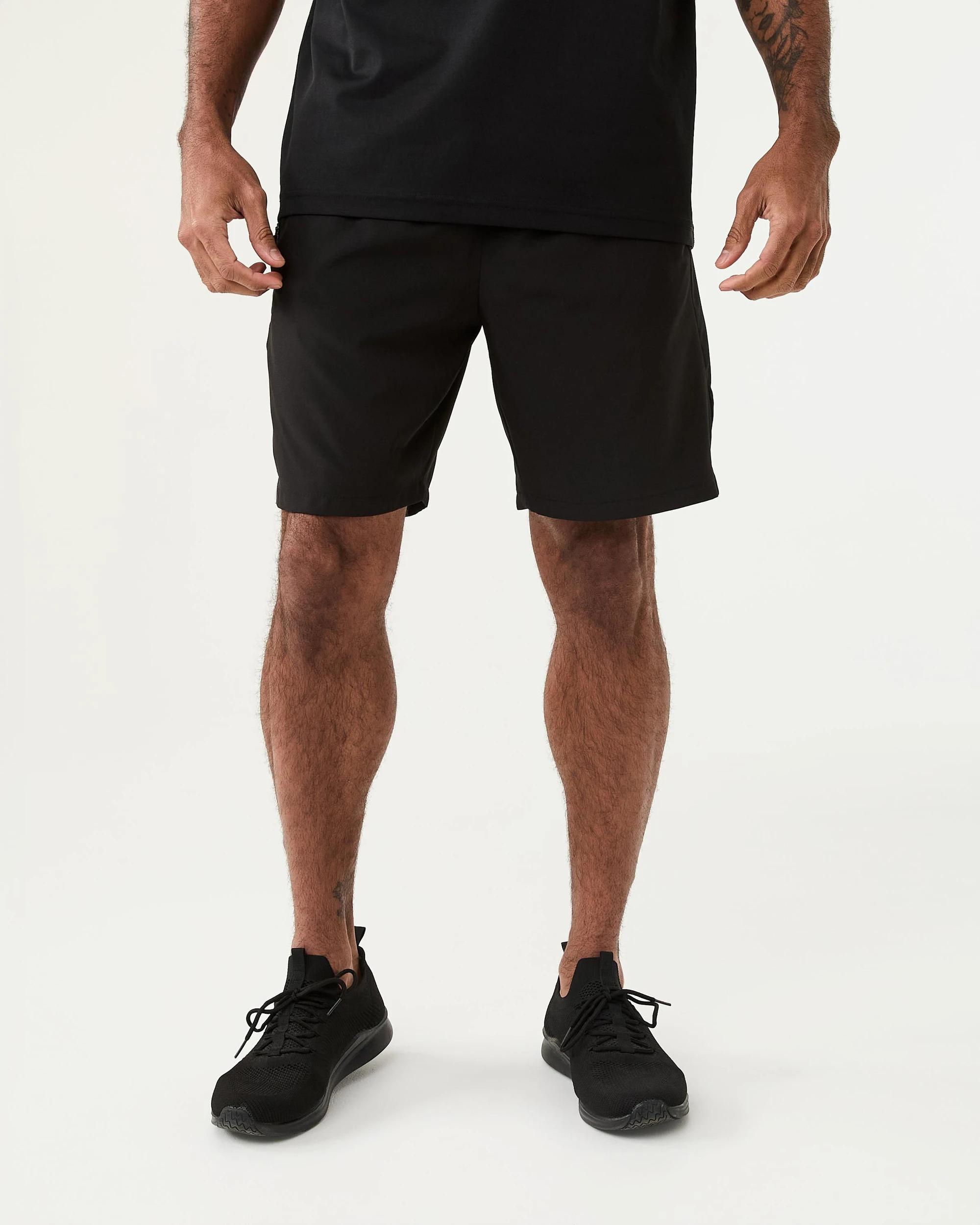 7 Active Mens Movement Print Shorts Fusion Blk, 7 of 7