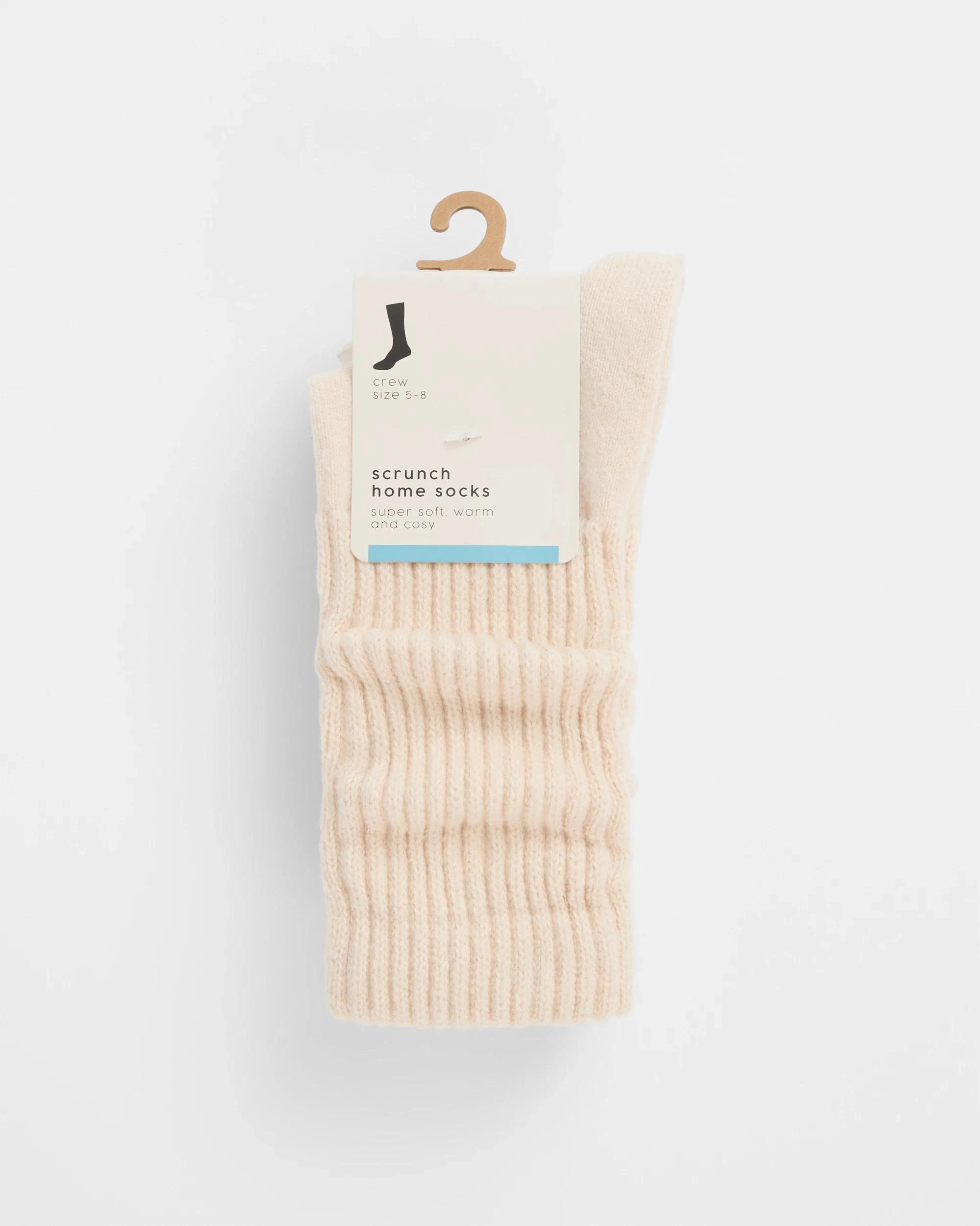 3 Target Woman Scrunch Home Crew Socks OATMEAL, 3 of 3
