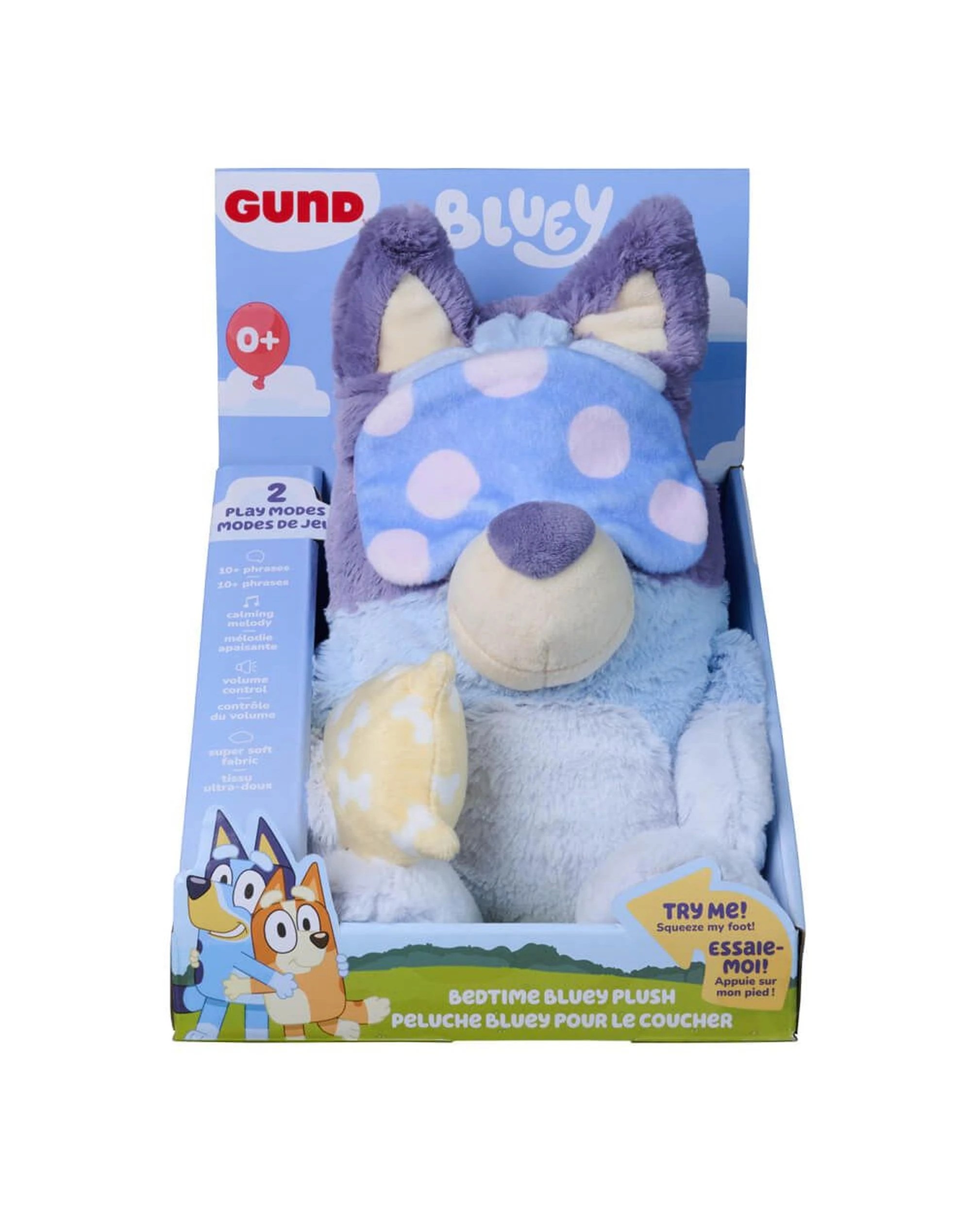 1 Gund Bluey Animated Bedtime Bluey Plush, 1 of 9