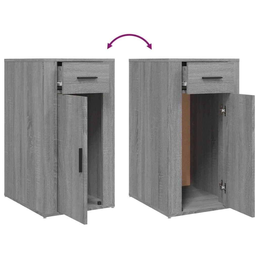 9 vidaXL desk cabinet Ample Storage - Grey, 9 of 10