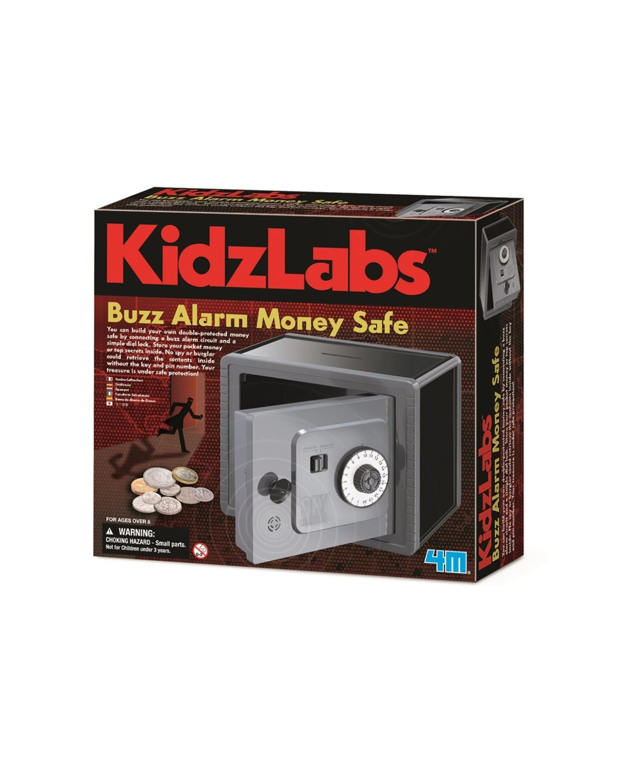 1 4M KidzLabs Money Safe Kit With Buzz Money Item Dial Lock Alarm Kids Fun Toy, 1 of 3