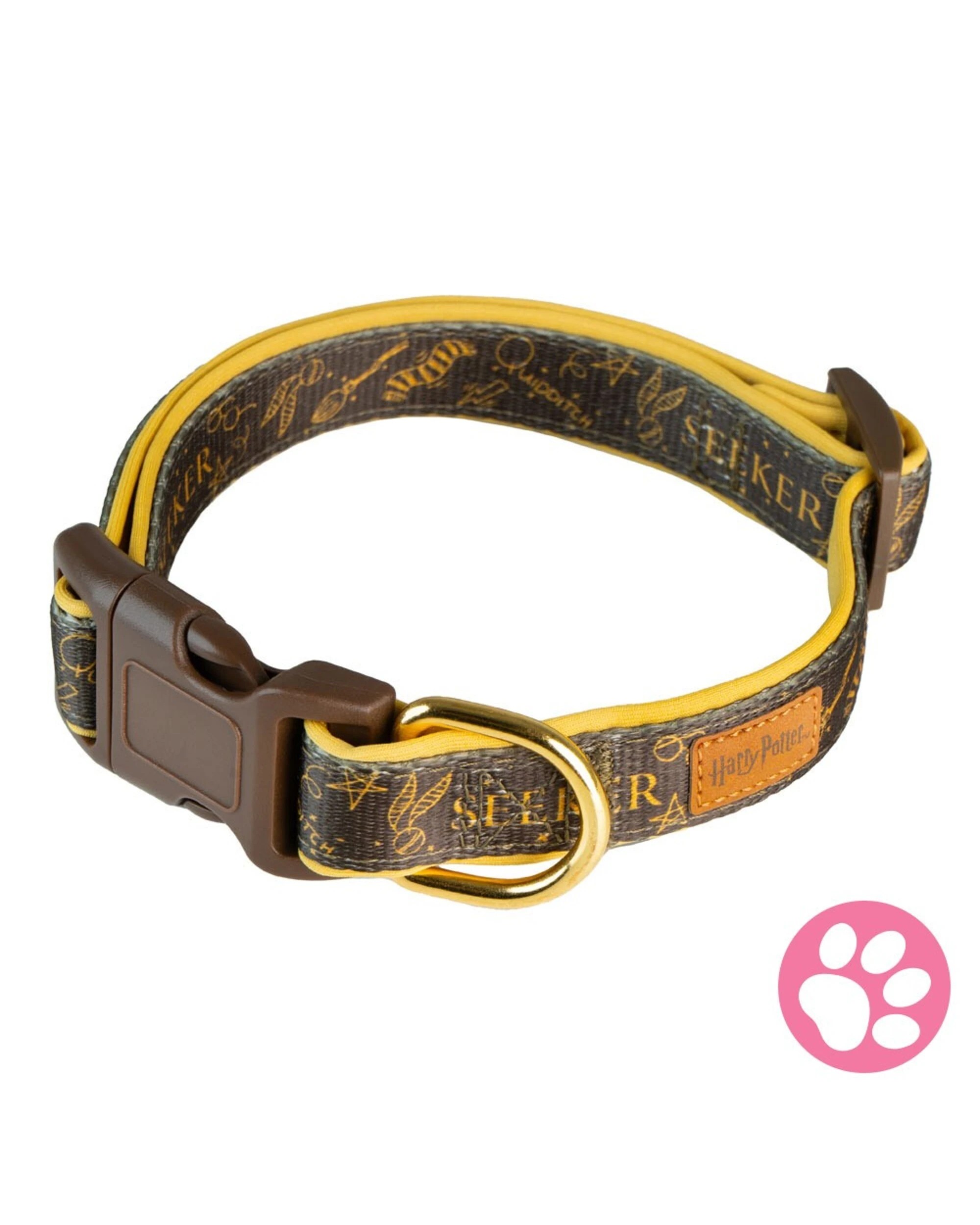 1 Harry Potter - Seeker Pet Collar - Brown, 1 of 4