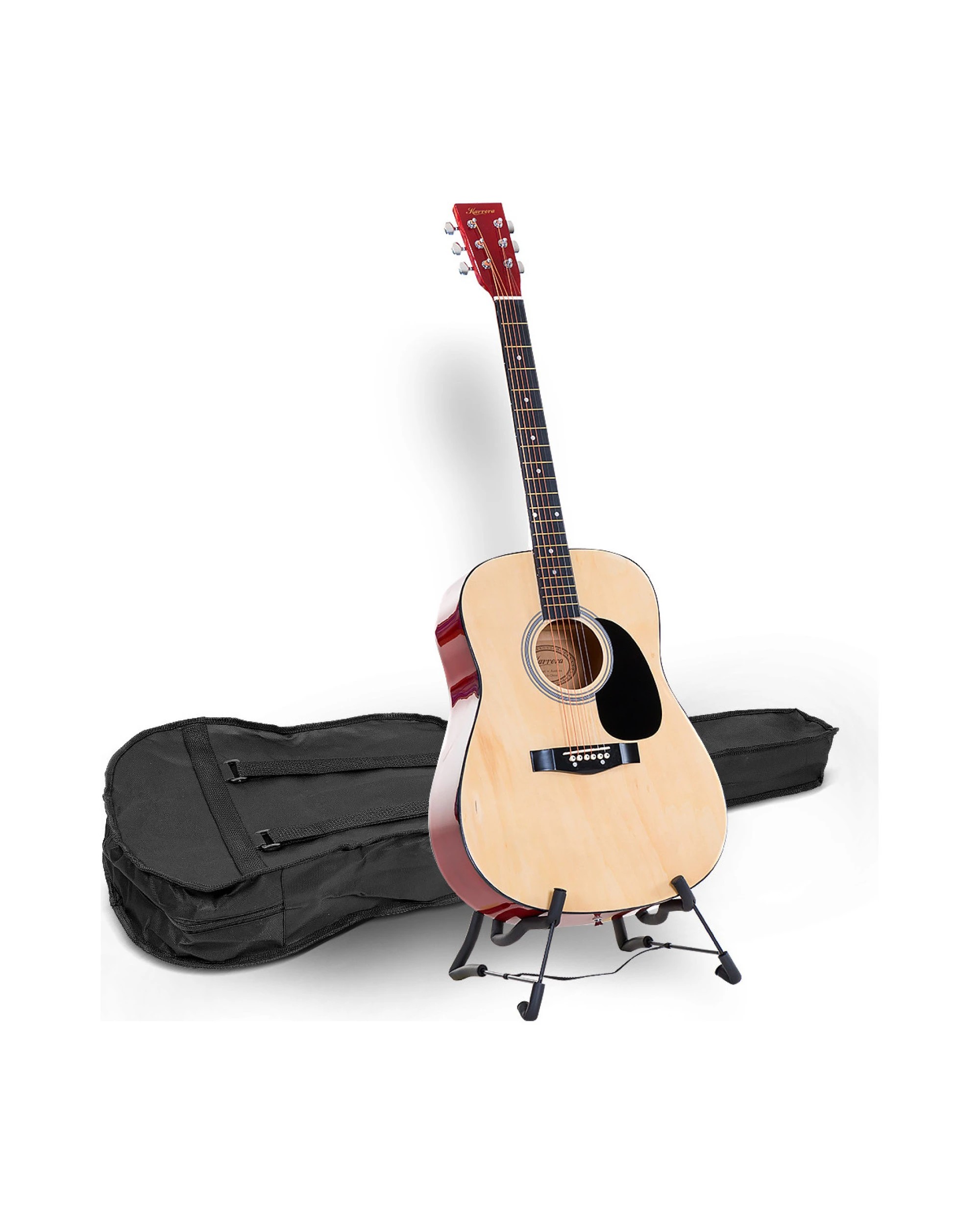 5 Karrera 41in Acoustic Wooden Guitar - Natural, 5 of 5