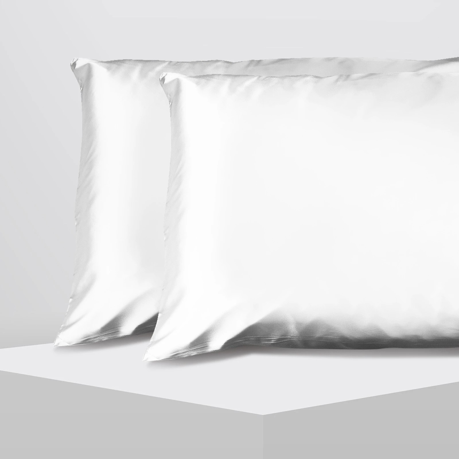 6 Casa Decor Luxury Satin Pillowcase Set With Gift Box Luxury Bedding  Twin Pack - White, 6 of 10