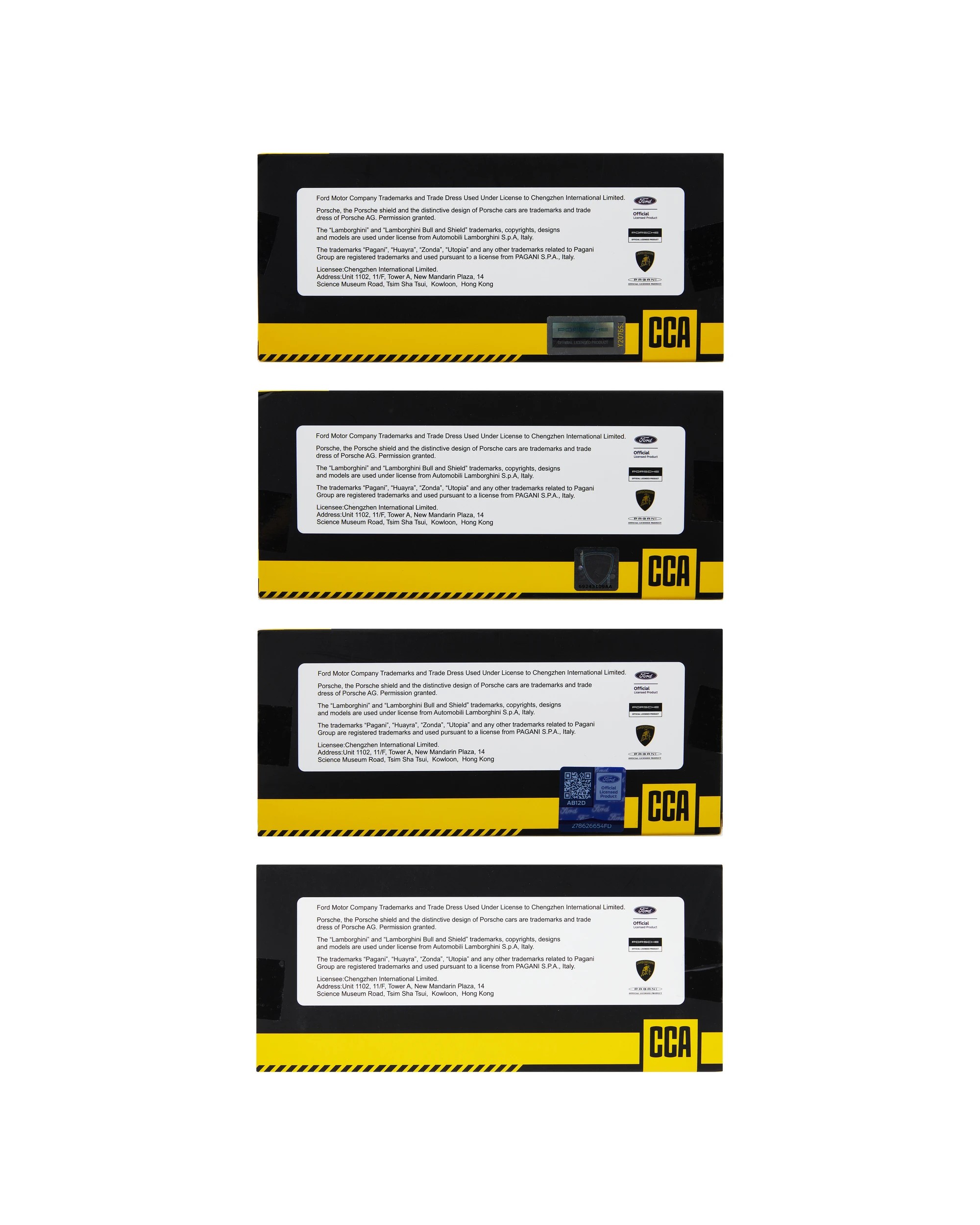 6 Official License CCA Car - Assorted, 6 of 6