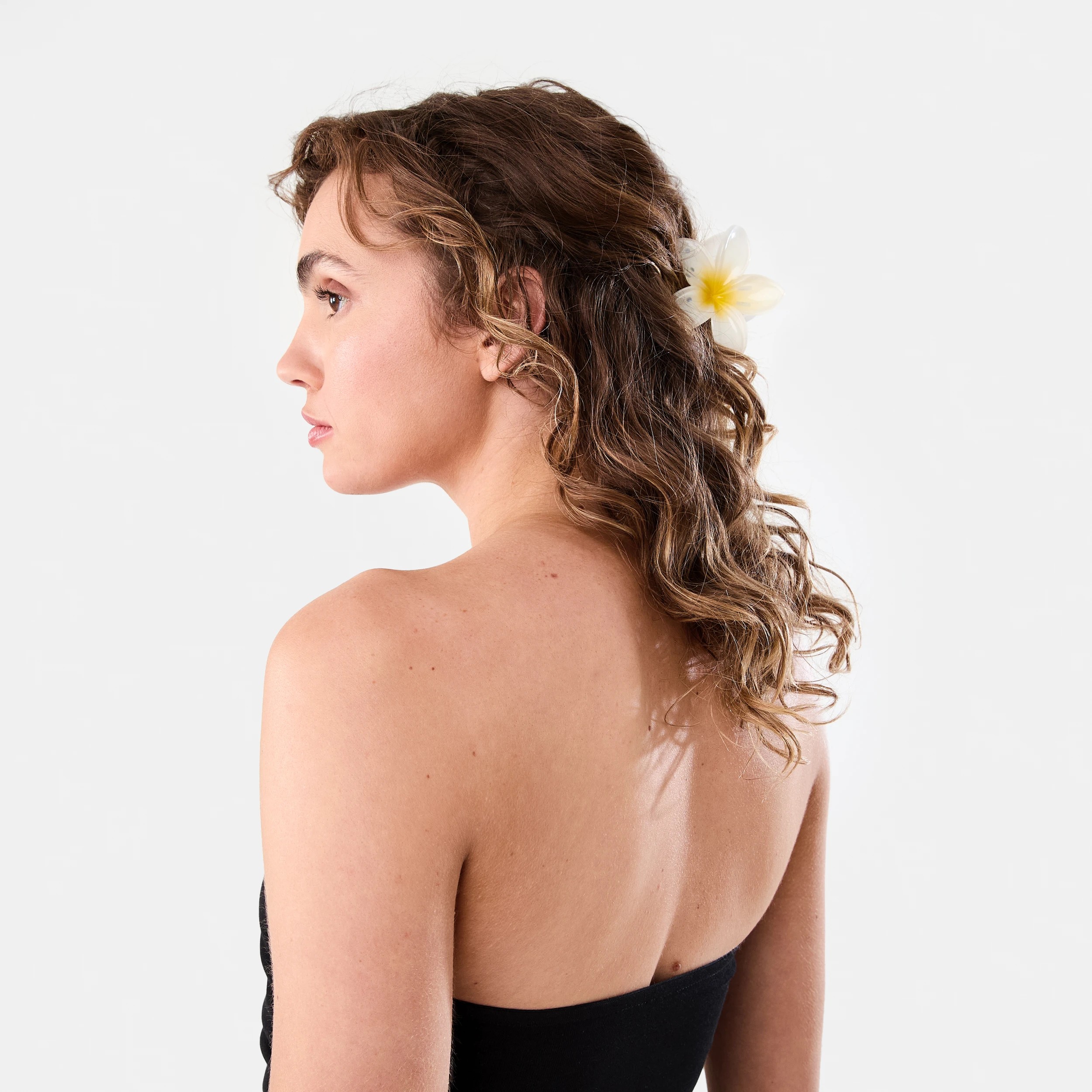 3 White Frangipani Claw Hair Clip, 3 of 5