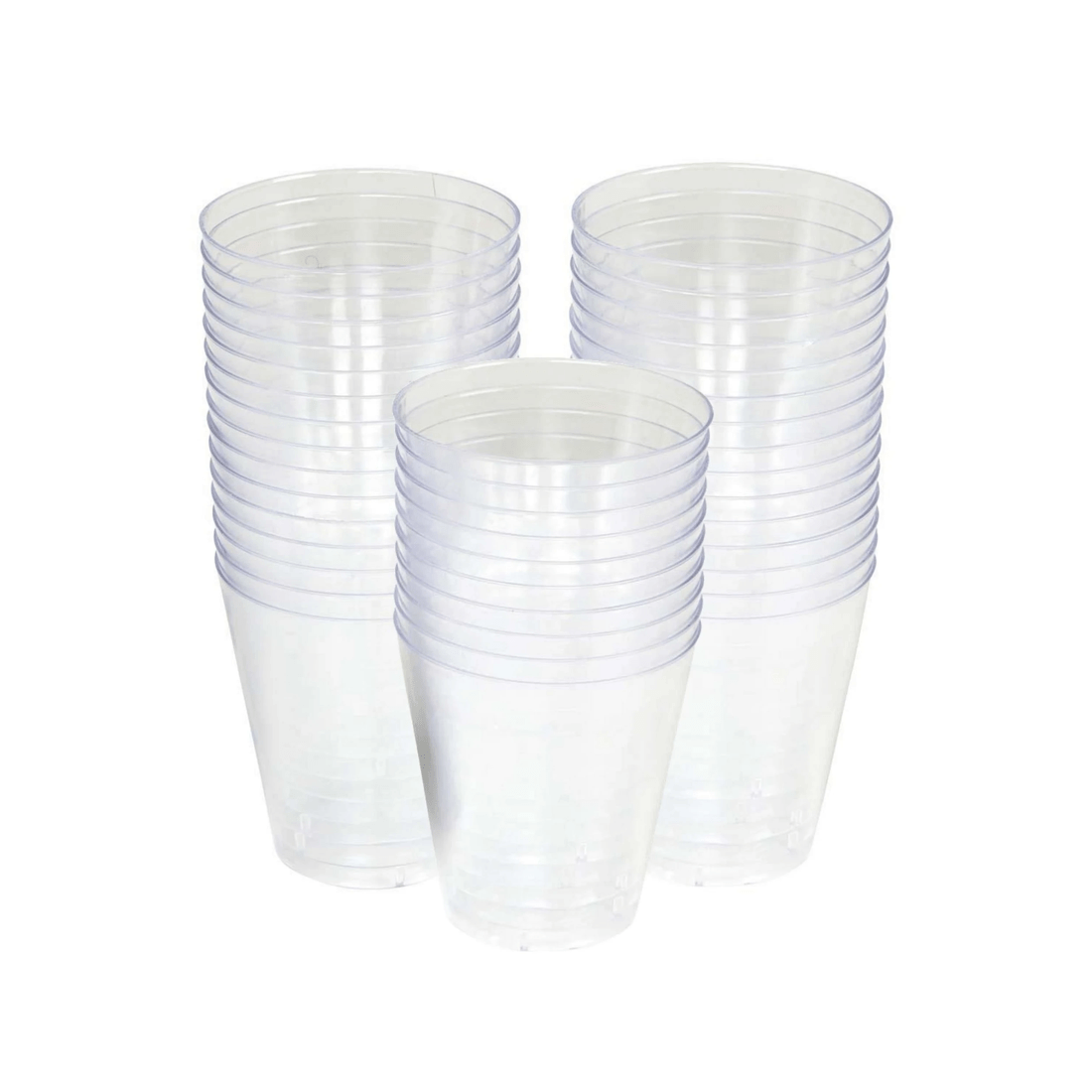 1 Partyware Clear Plastic Shot Glasses Pack of 40, 1 of 2