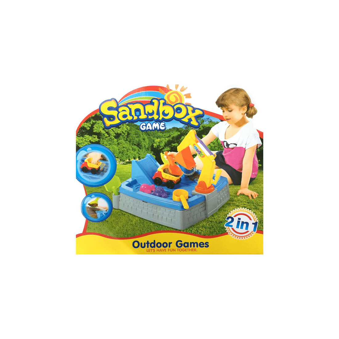 4 Lenoxx Kids Sandpit Toys Set With Truck Ramp Slide Outdoor Play 3 Plus - Grey, 4 of 5