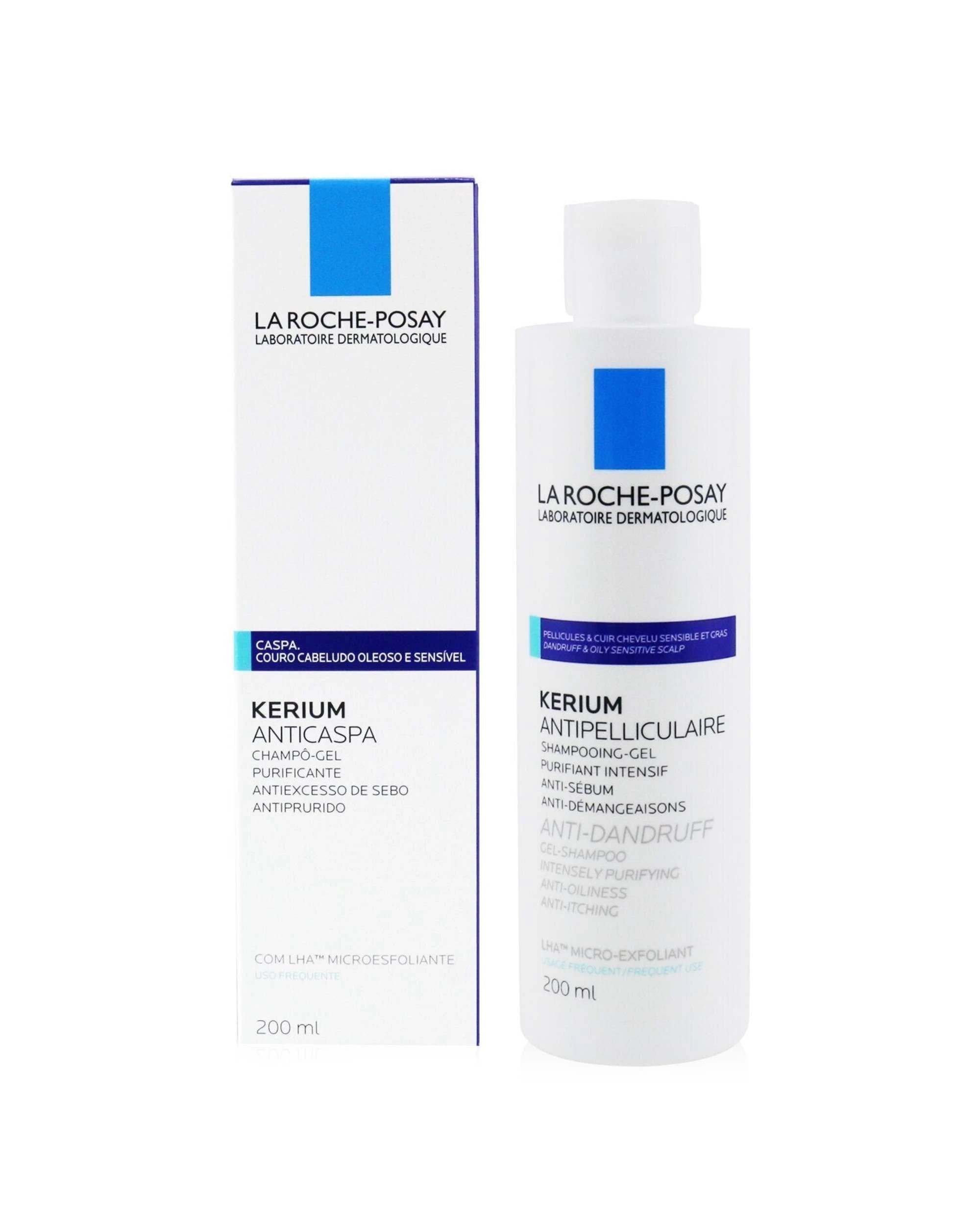 1 La Roche Posay Kerium Anti-Dandruff Micro-Exfoliating LHA Gel Shampoo (For Oily Scalp)  200ml/6.7oz, 1 of 3