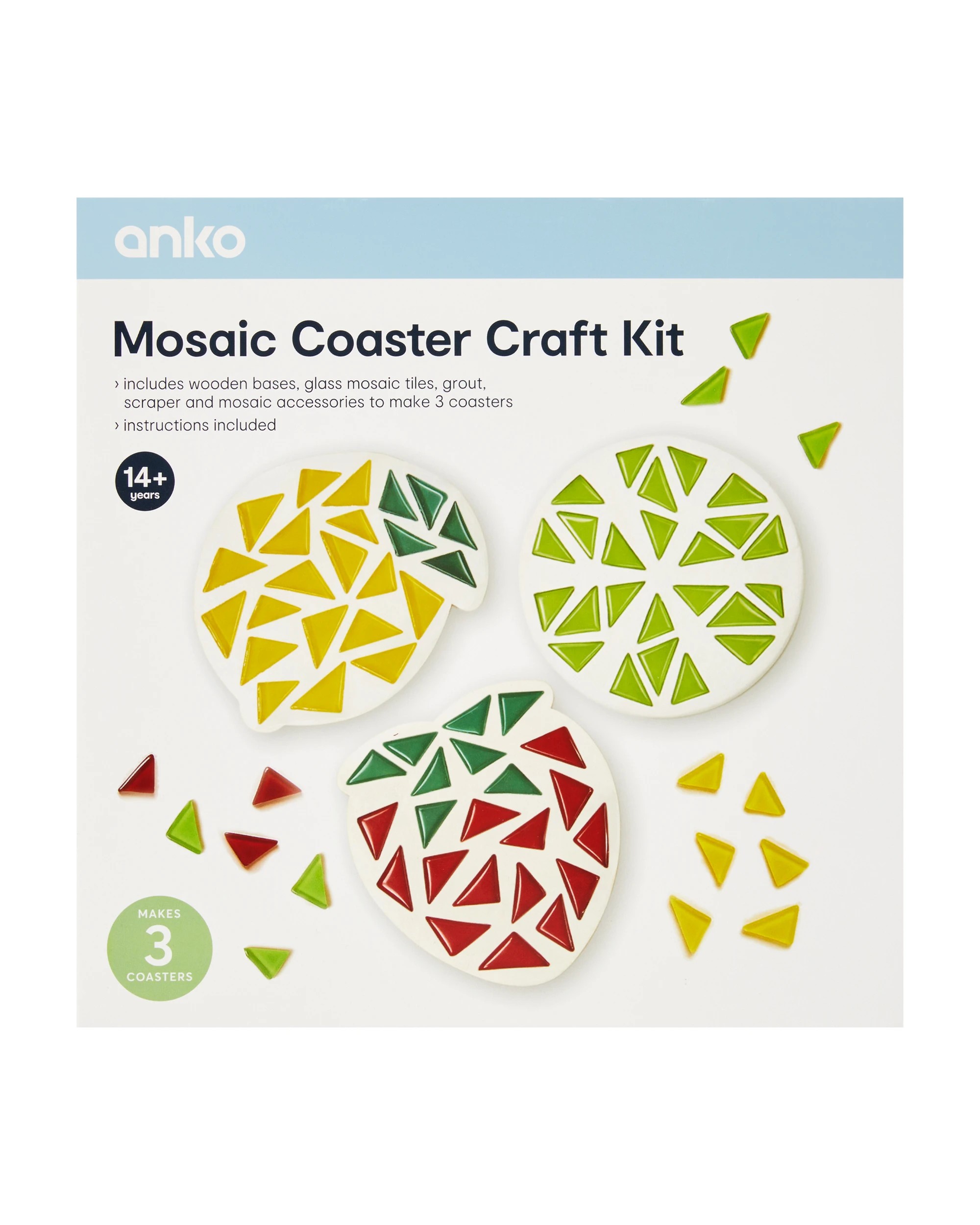1 Mosaic Coaster Craft Kit, 1 of 3