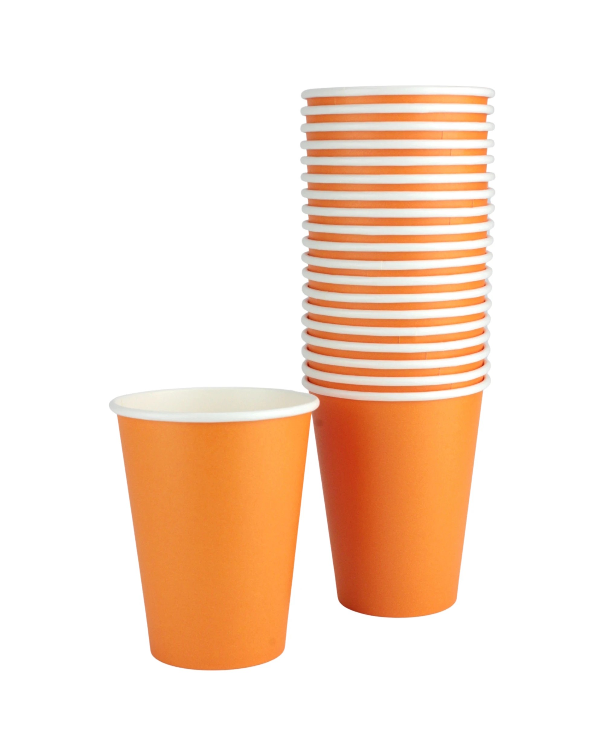 1 Amscan Paper Cups 354ml Pack of 20 - Pumpkin Orange - Pumpkin Orange, 1 of 3