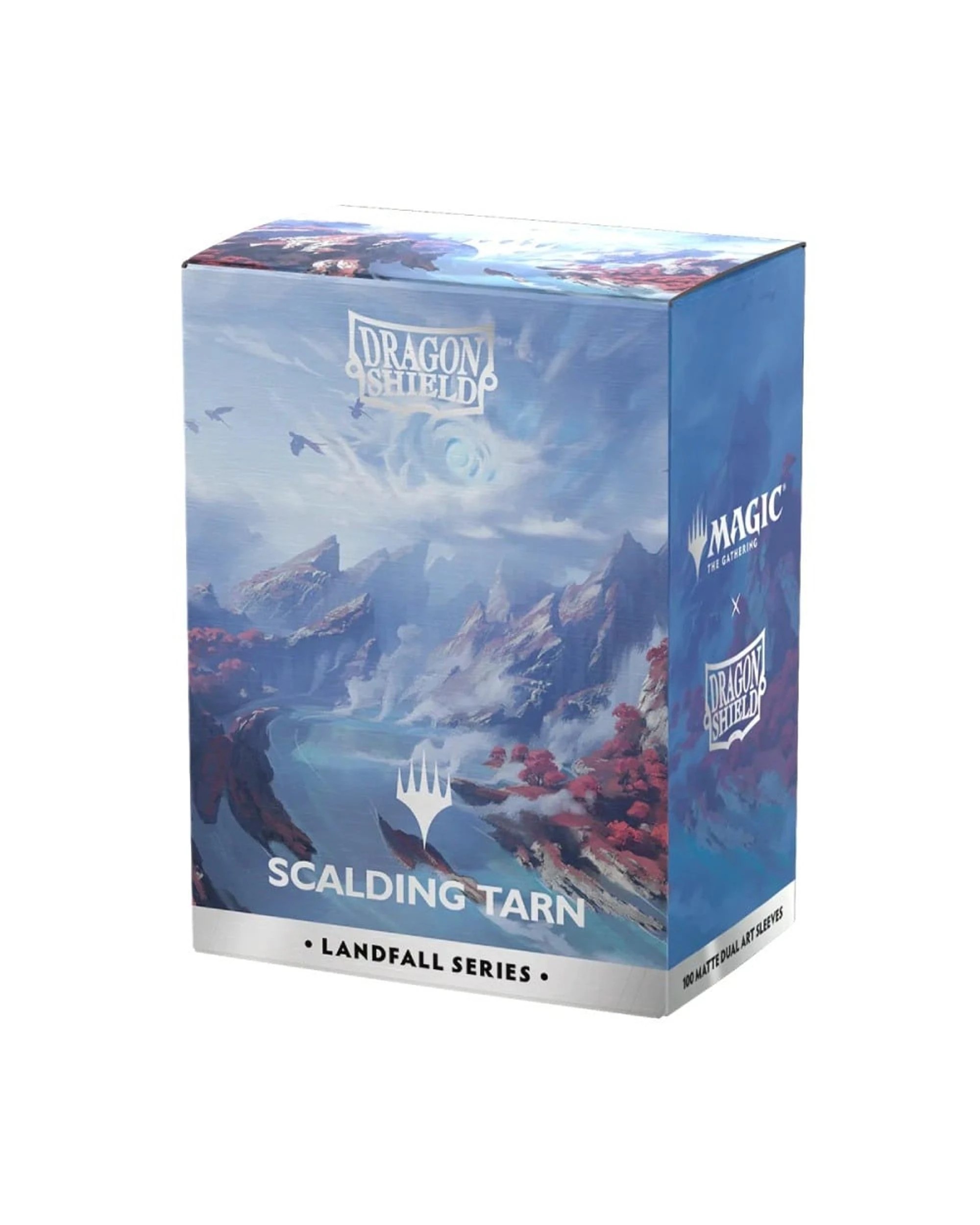 1 Dragon Shield Magic The Gathering Landfall Series Scalding Tarn Matte Dual Art Sleeves 100 Pack - Blue, 1 of 1
