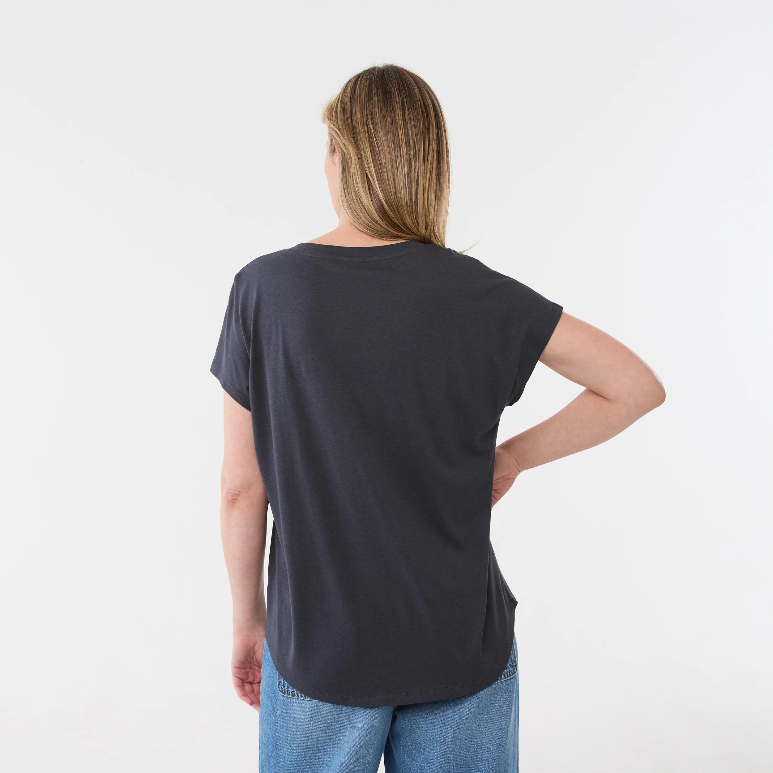 3 Short Extended Sleeve V-Neck T-shirt NINE IRON, 3 of 5