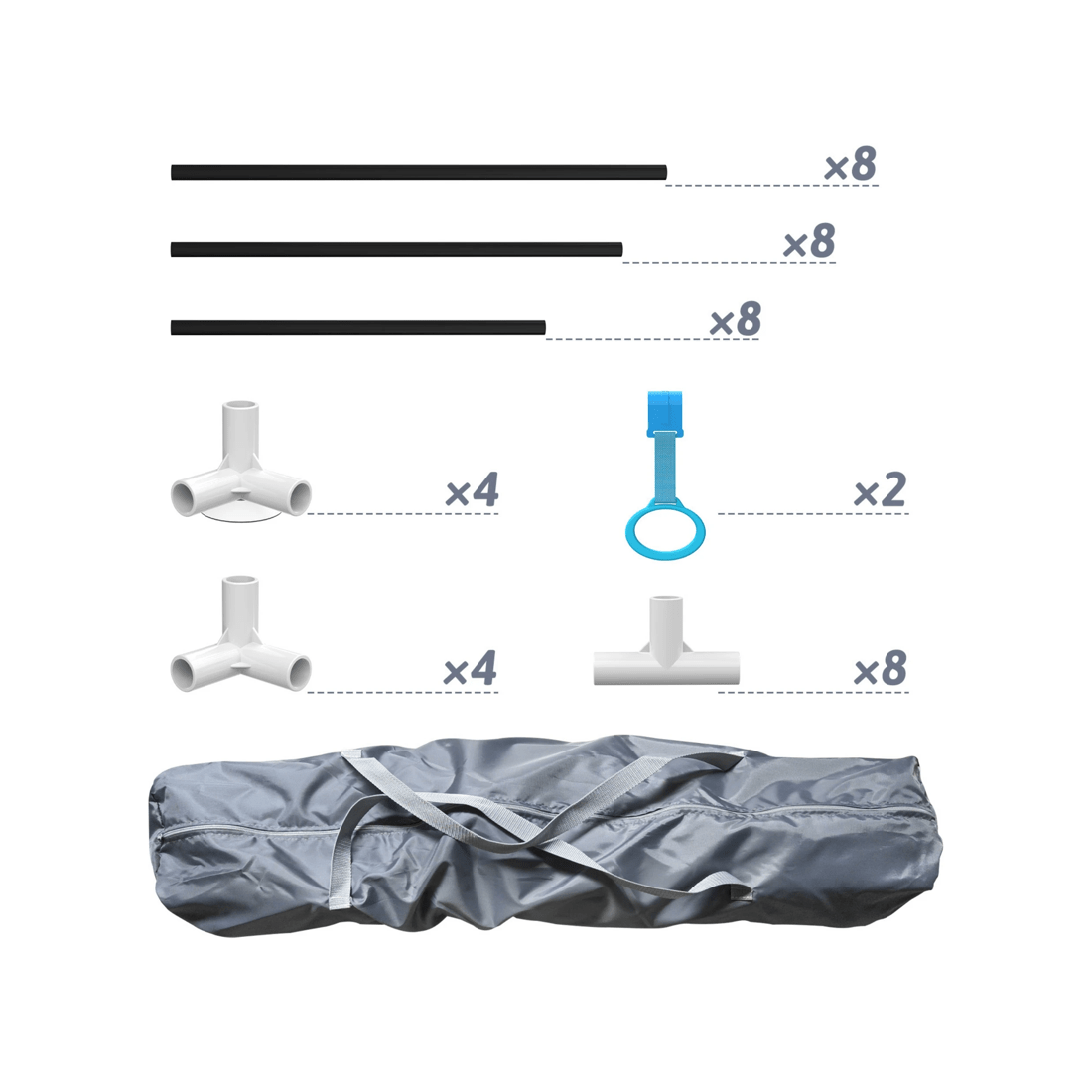 6 Advwin Large Baby Playpen 155 x 185cm Kids Activity Central Child Play Fence with Anti-Slip Base Grey, 6 of 7