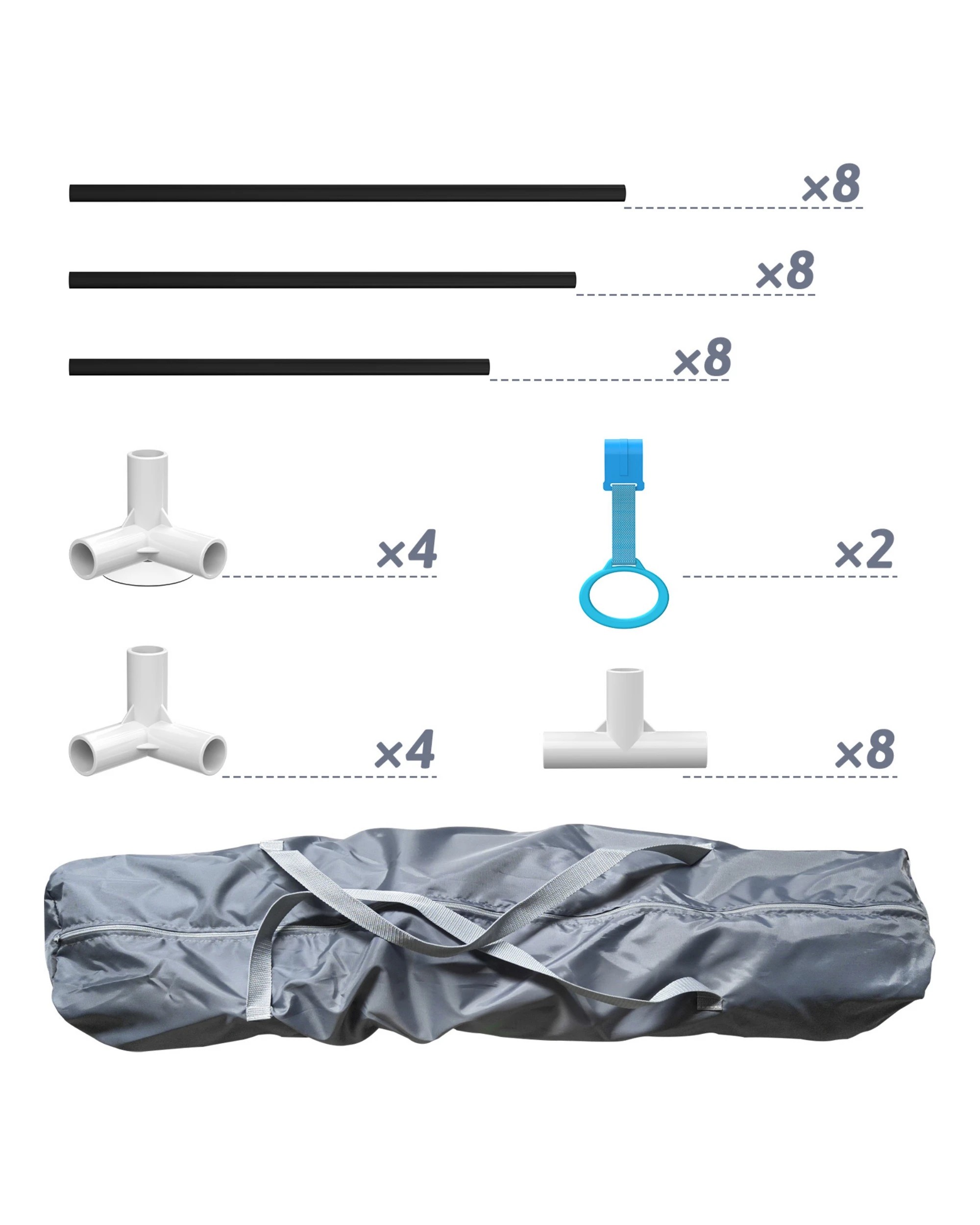 6 Advwin Large Baby Playpen 155 x 185cm Kids Activity Central Child Play Fence with Anti-Slip Base Grey, 6 of 7