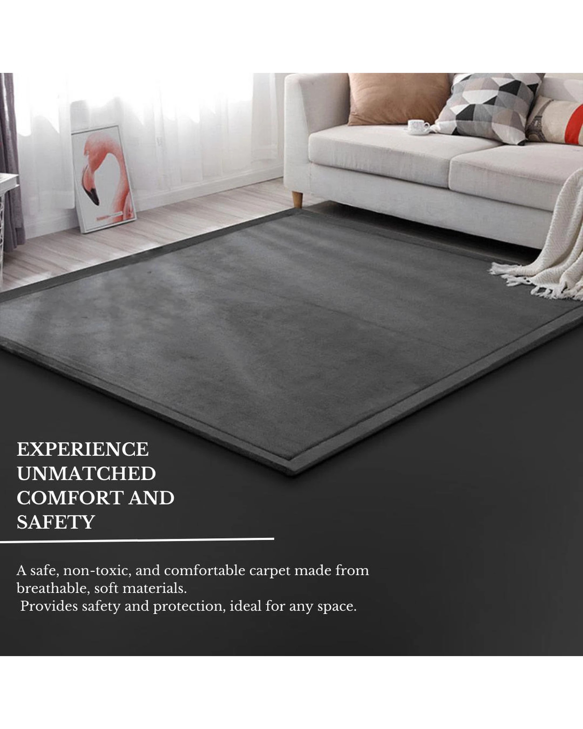 7 La Grace Home Soft Touch Ultra Plush Memory Foam Tatami Mat - 150x200cm - Beige, 7 of 10