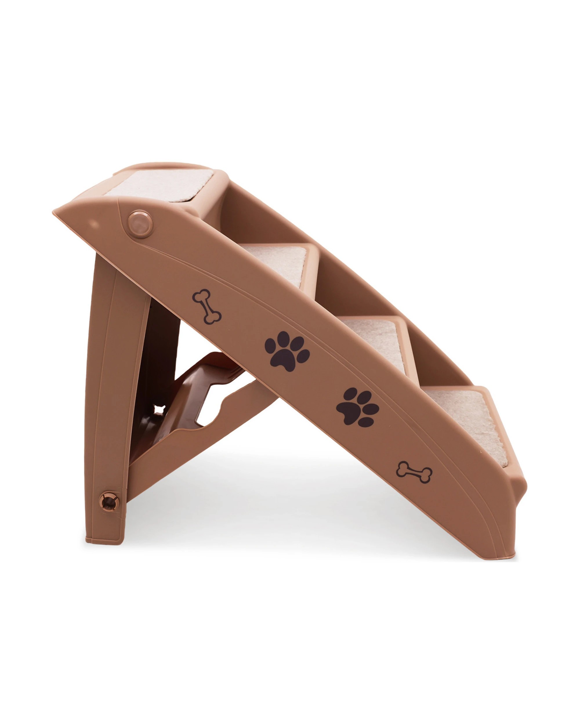 2 Furtastic Foldable Pet Stairs 50cm Dog Ladder Cat Ramp with Non-Slip Mat for Indoor Outdoor, 2 of 4