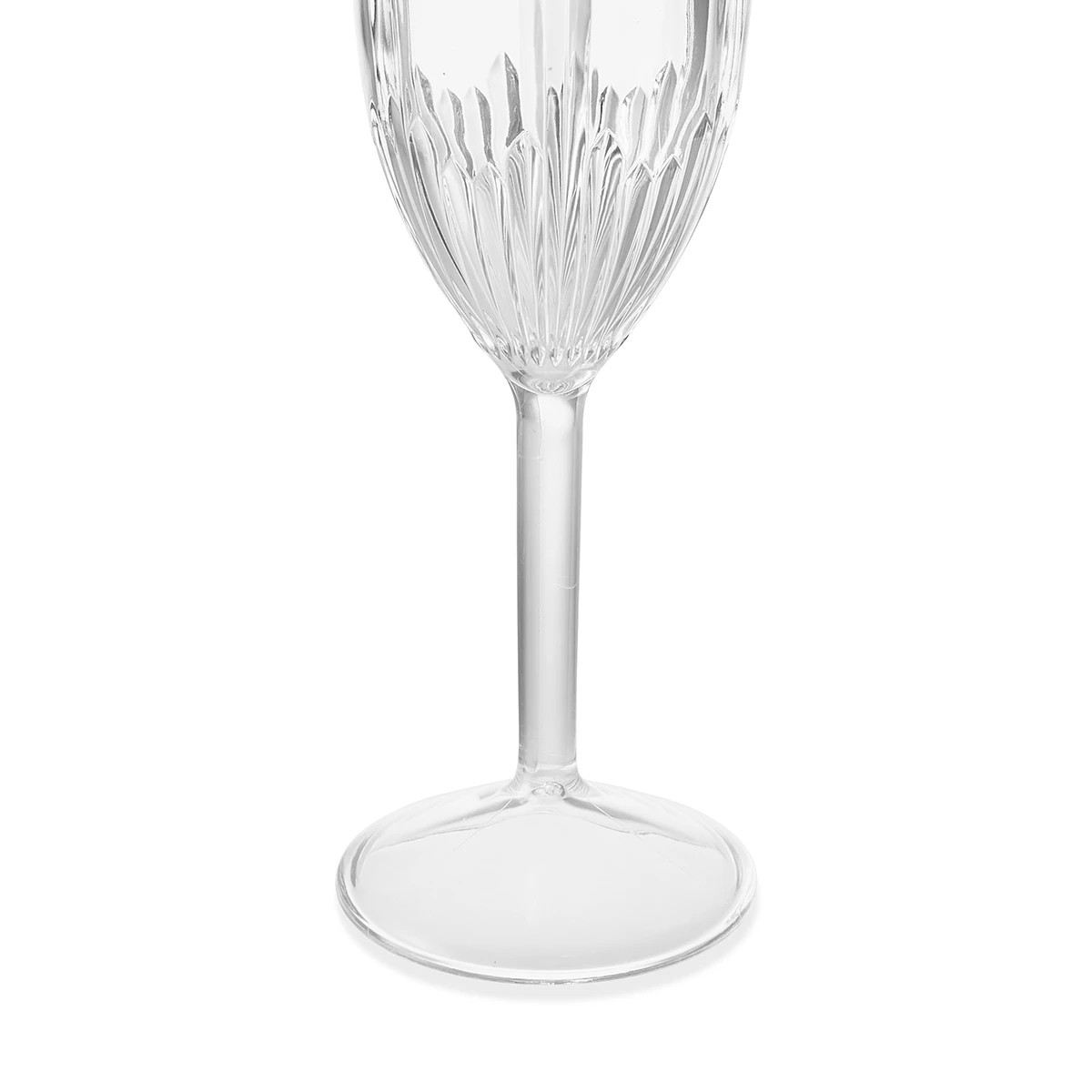 5 4 Clear Palm Acrylic Flutes, 5 of 6