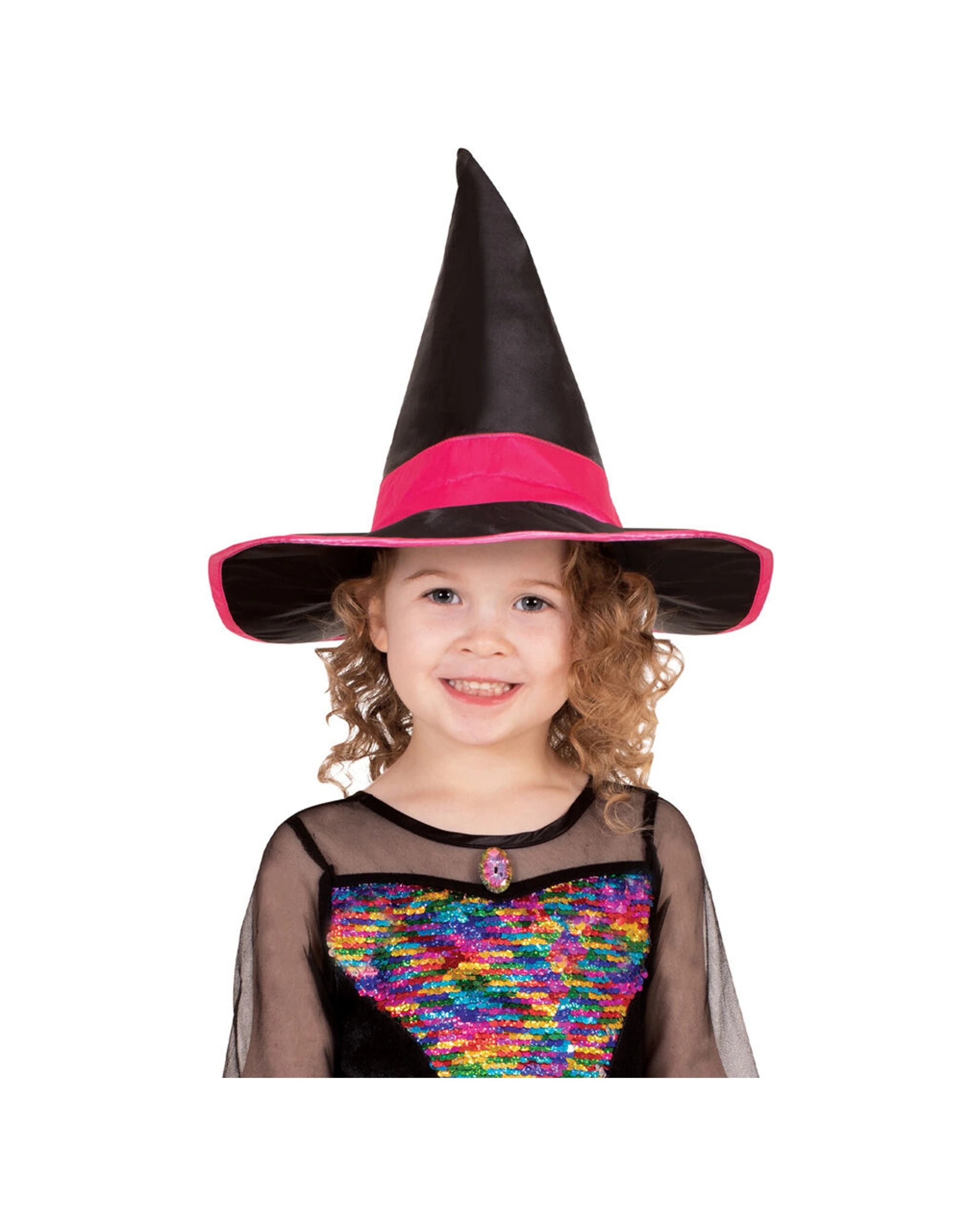 3 Rubies Rainbow Colour Magic Witch Deluxe Kids Dress Up Costume Size M - Multi, 3 of 4