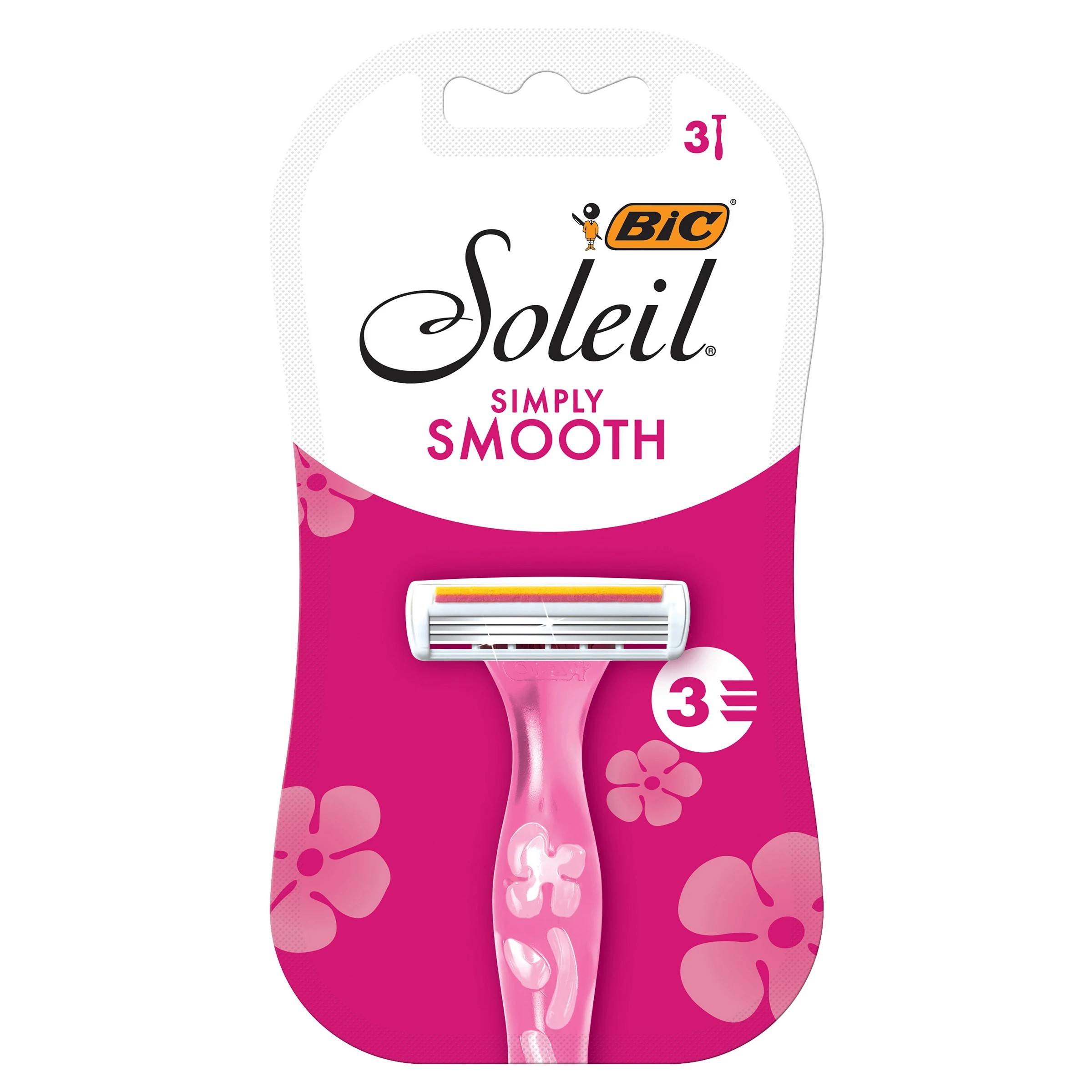 1 BIC 3 Pack Simply Soleil Womens Disposable Razors, 1 of 10