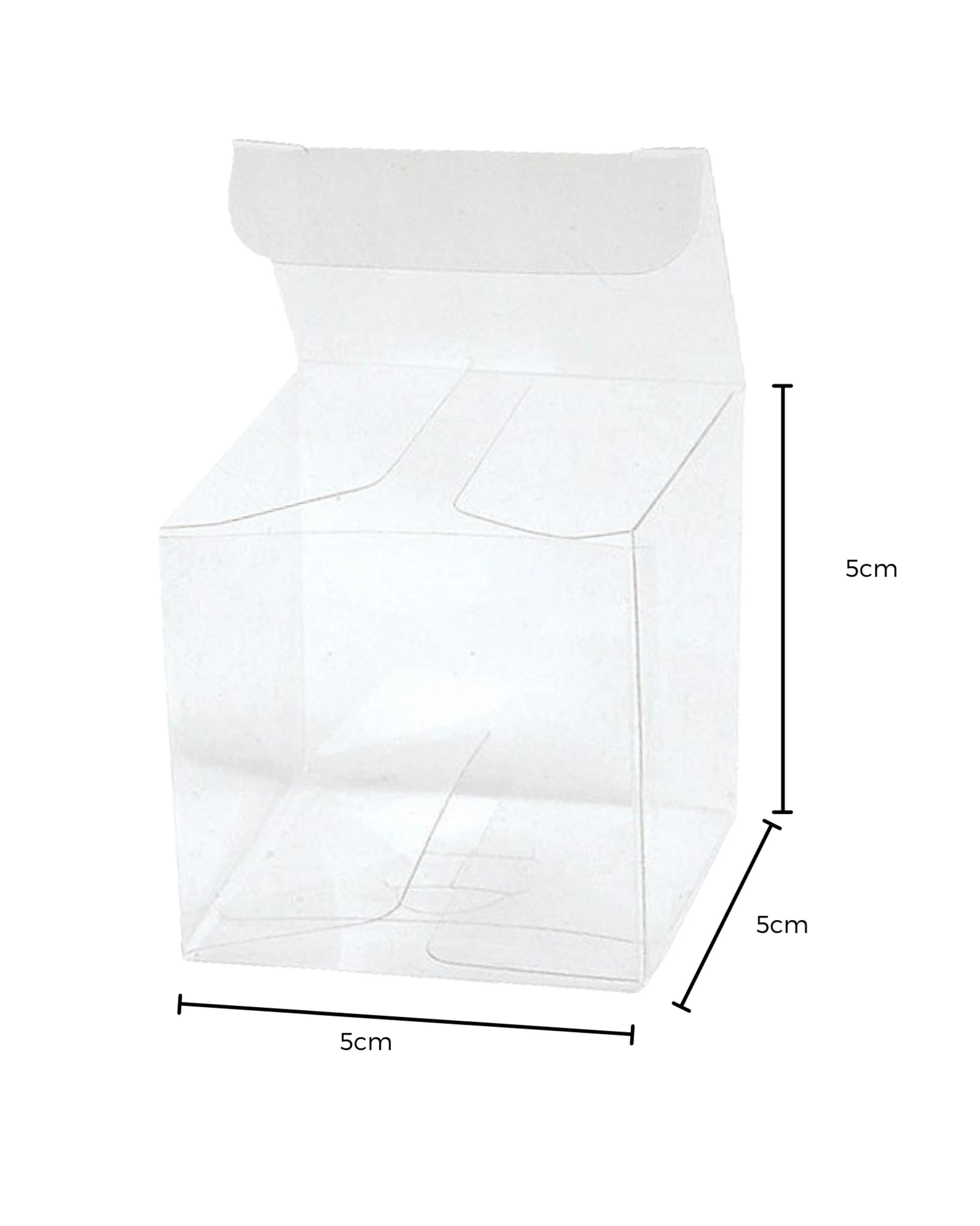 2 Oriental Trading Clear Square Plastic Favour Boxes 5cm Pack of 24, 2 of 2