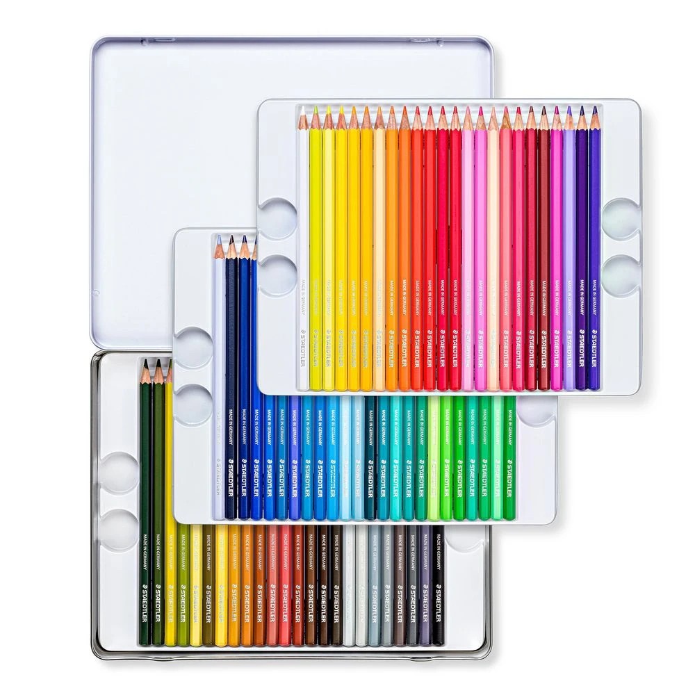 2 Staedtler Coloured Pencil Tin 72 Pack Assorted, 2 of 3