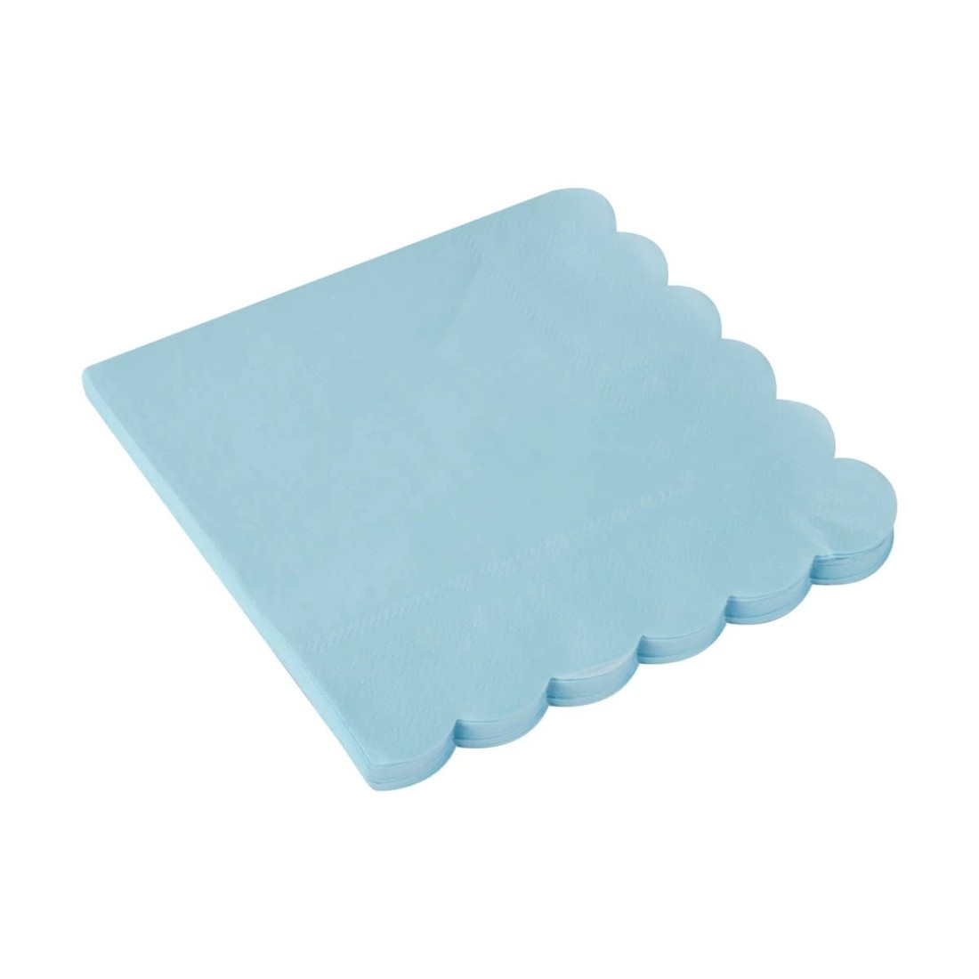 2 20 Piece Blue Scalloped Napkins, 2 of 5