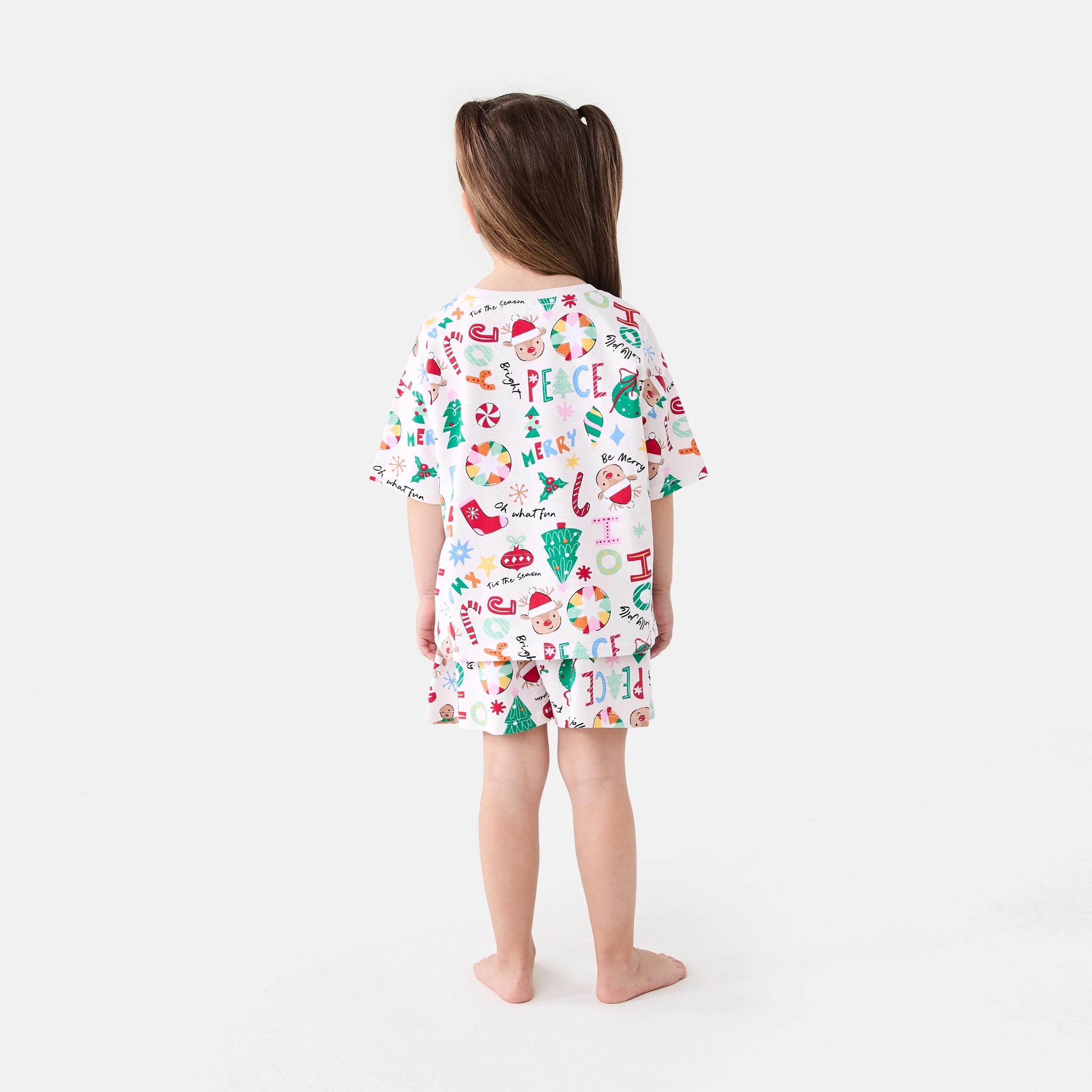 3 Christmas All Over Print Family Matching Pyjama Set Xmas White, 3 of 9