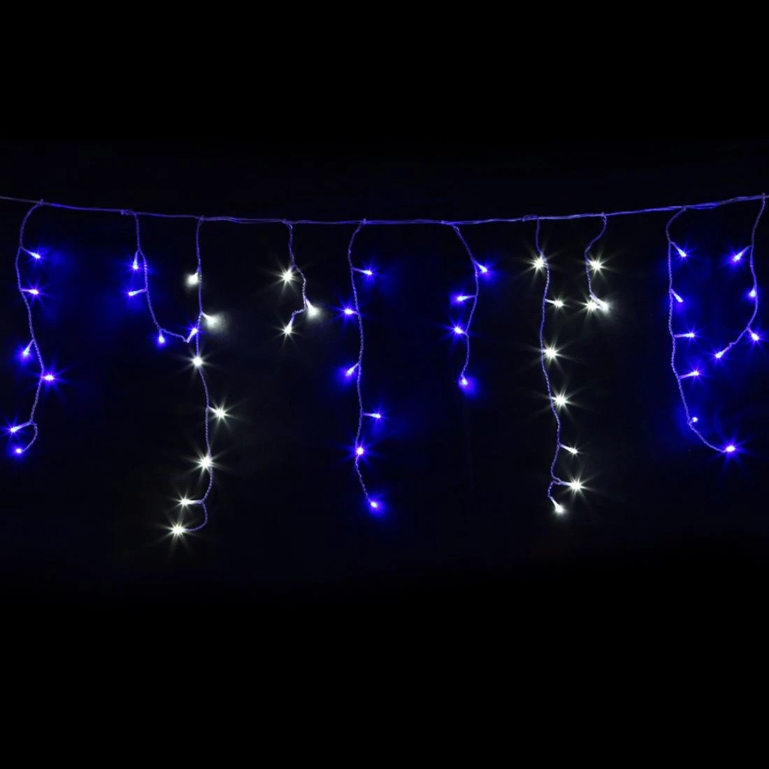 2 Jingle Jollys 20m Christmas Lights Icicle Light 800 Led Blue White Decor
 - Black, 2 of 10