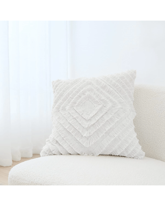 50cm Diamond Cotton Cushion Cover - W