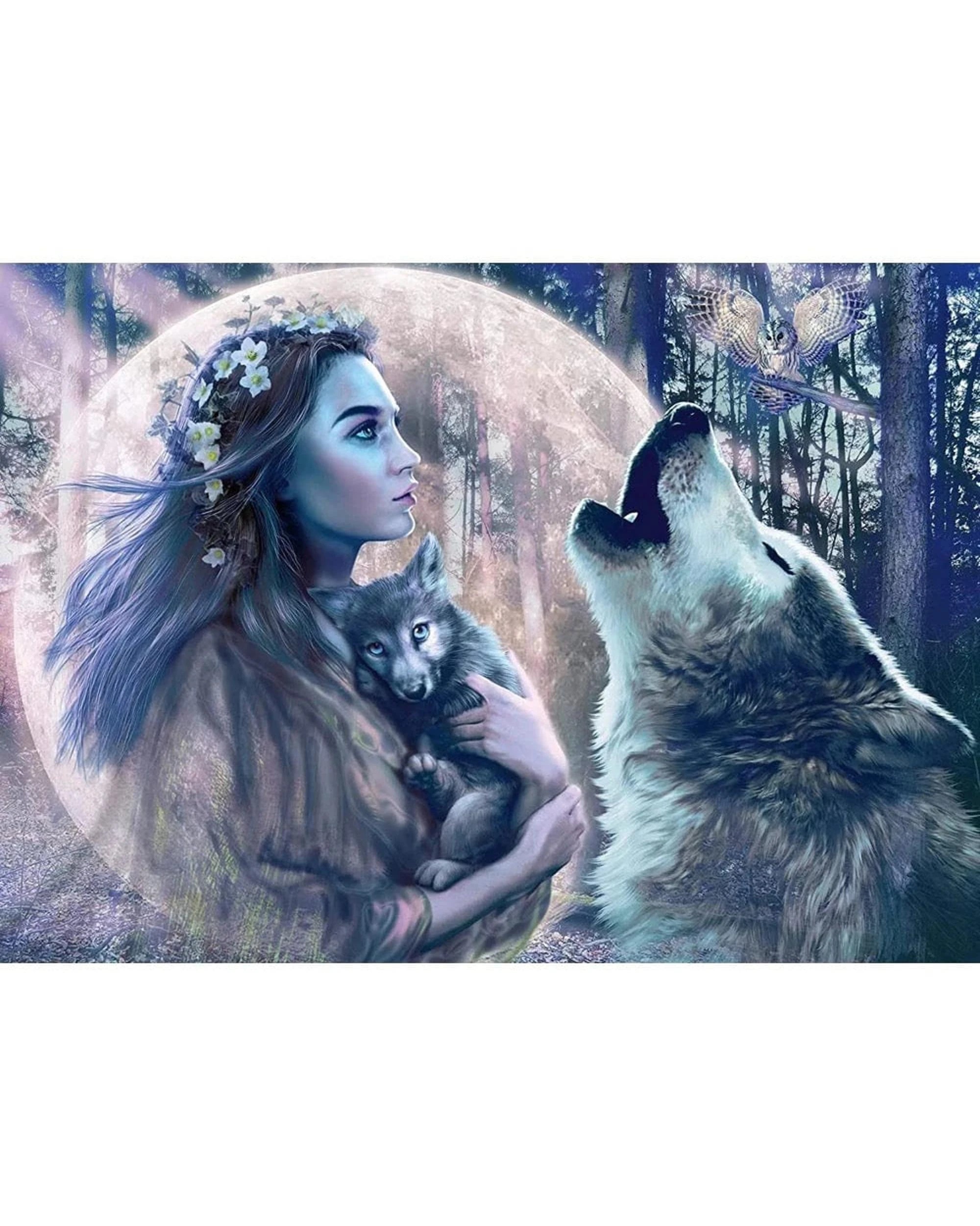 2 Ravensburger Moonlight Magic 1000 Piece Jigsaw Puzzle, 2 of 2