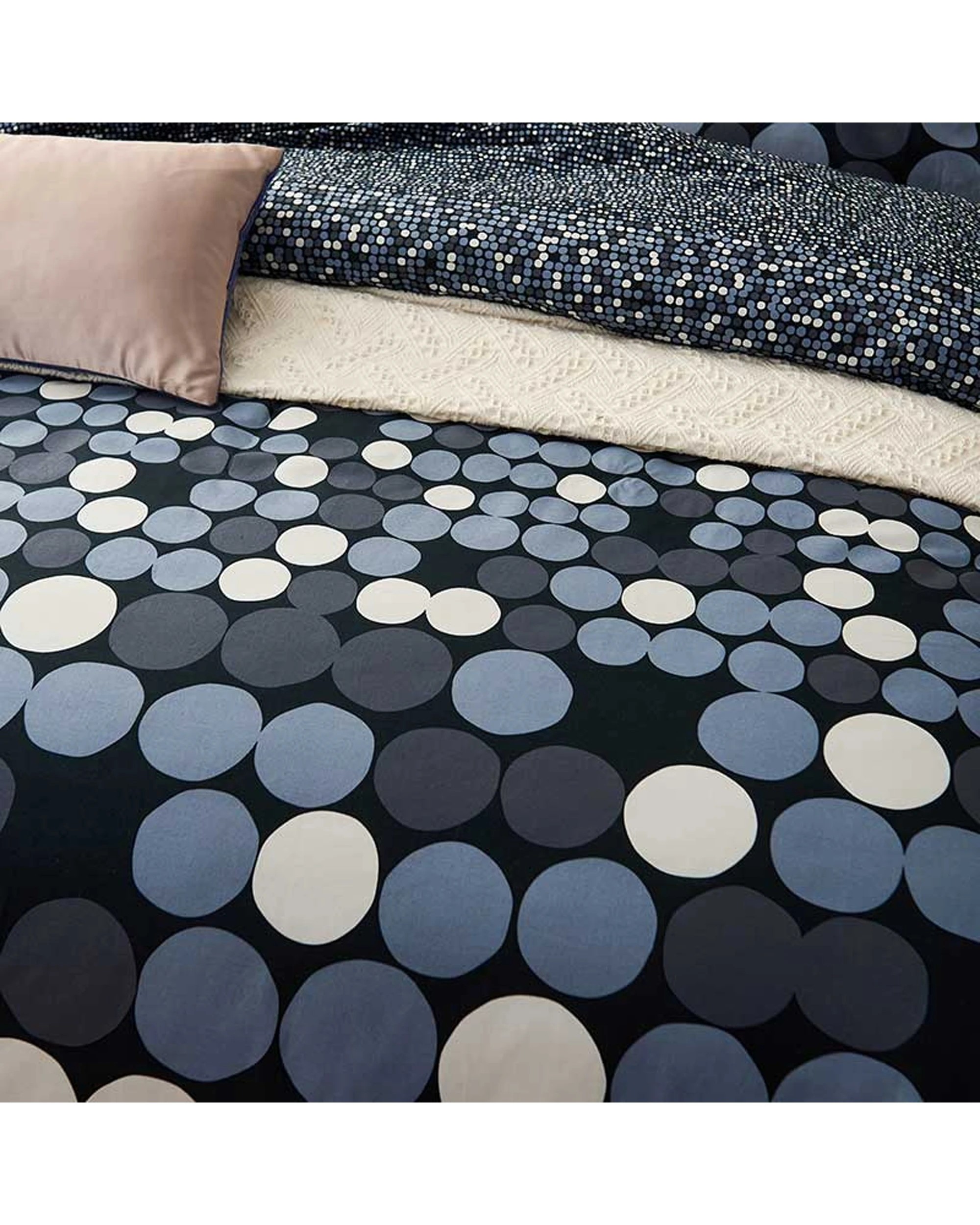 2 Cotton More 100% Cotton Dots Quilt Doona Cover Set Single - Pattern, 2 of 7