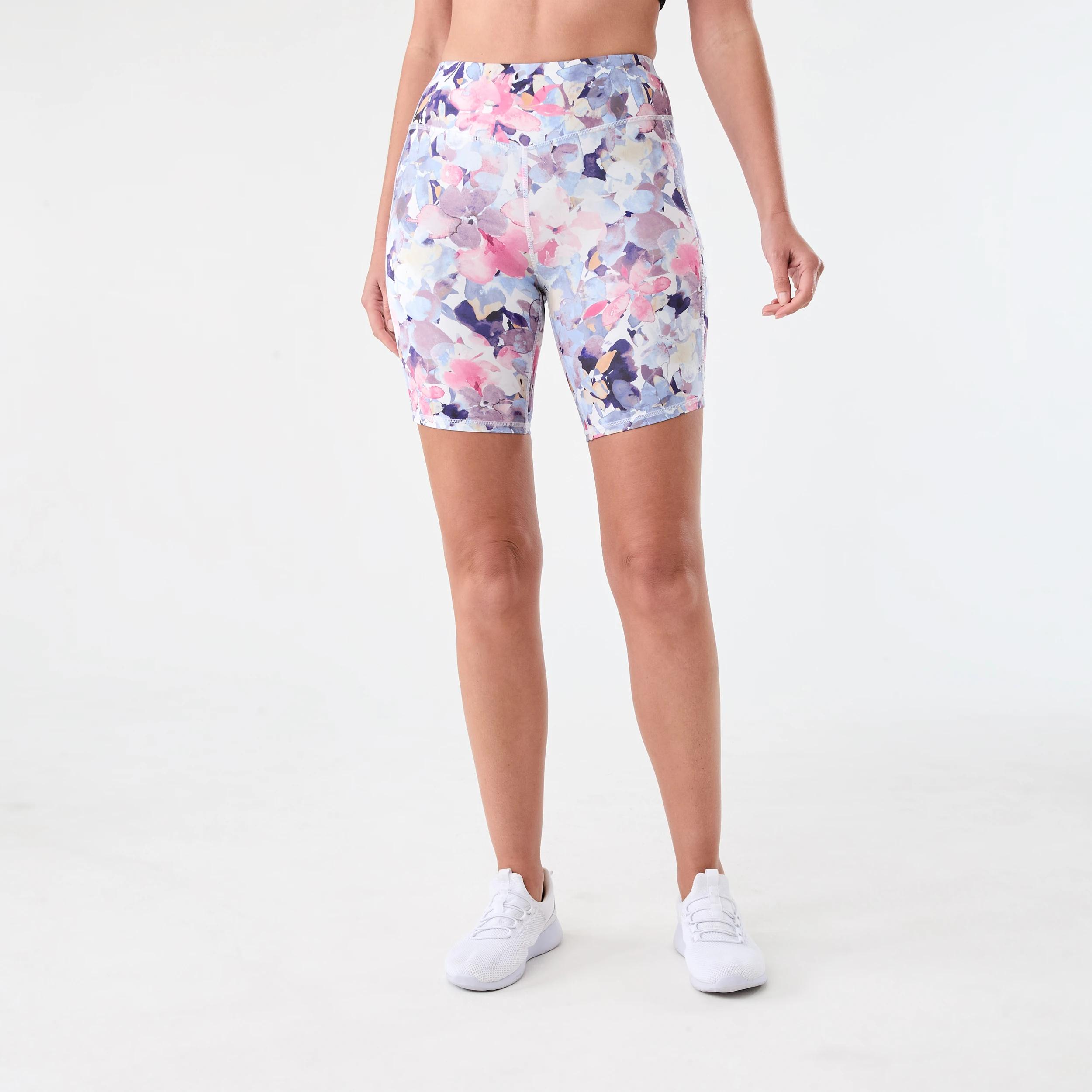 6 Active Womens Recycled Bike Shorts OCEAN PEONY, 6 of 6