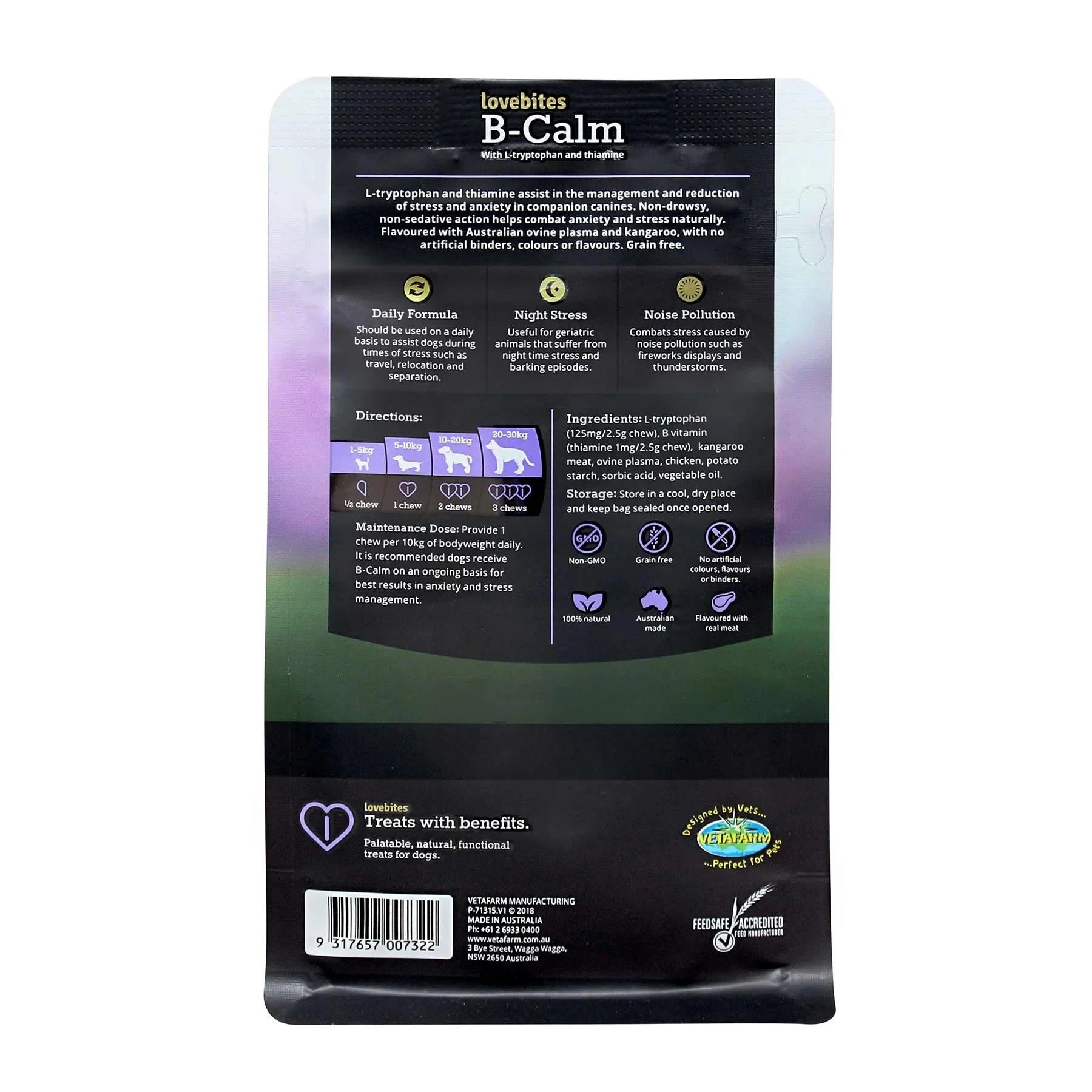 2 Vetafarm Lovebites B-Calm Chews 60 Chews, 2 of 2