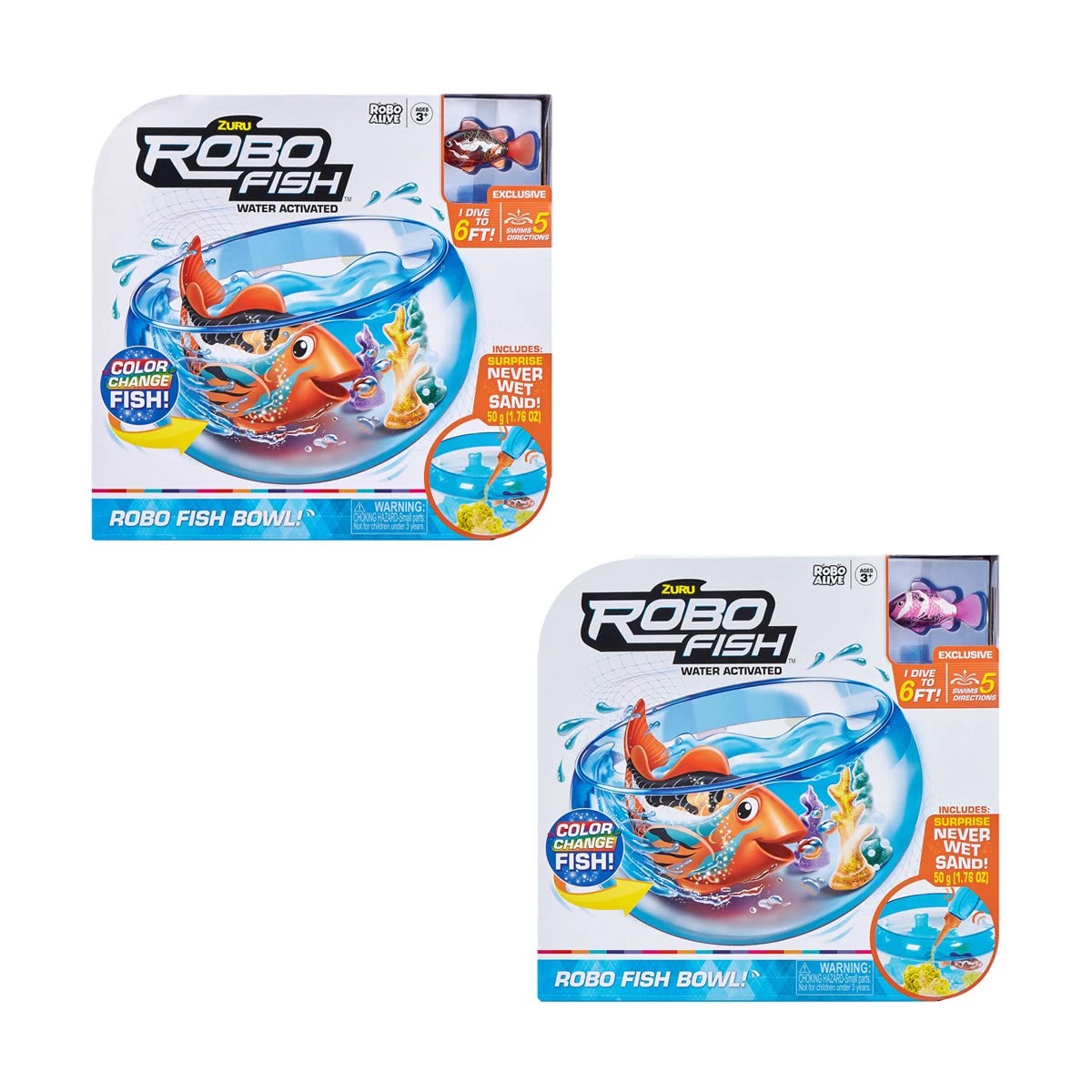 1 ZURU Robo Fish Bowl Toy - Assorted, 1 of 10