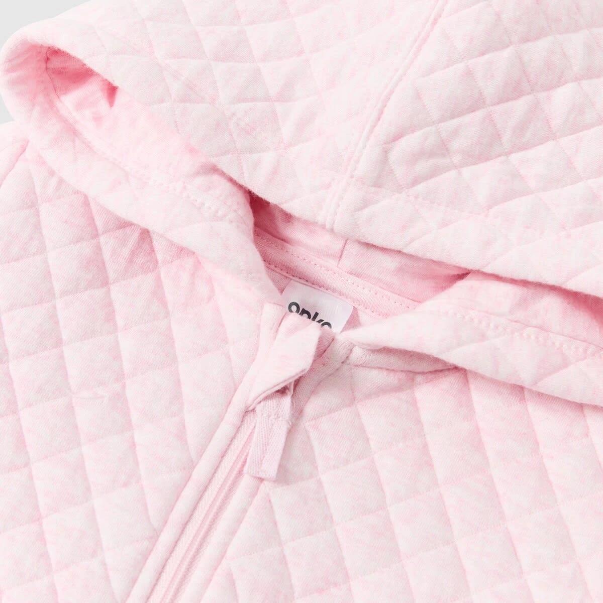 3 Quilted Pramsuit Pink Marle, 3 of 3