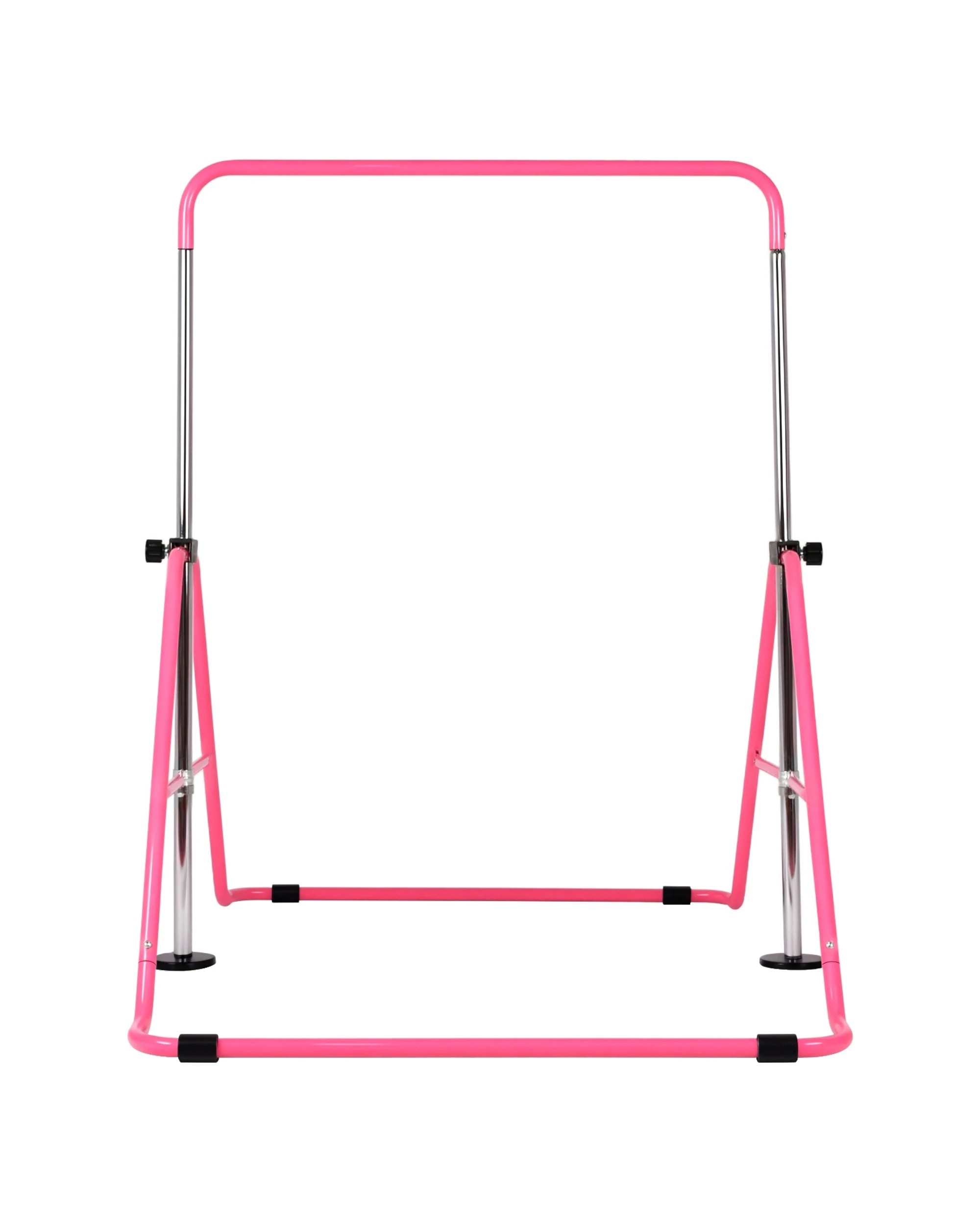 2 Advwin Foldable Kids Gymnastics Bar w/5 Adjustable Height Pink, 2 of 6