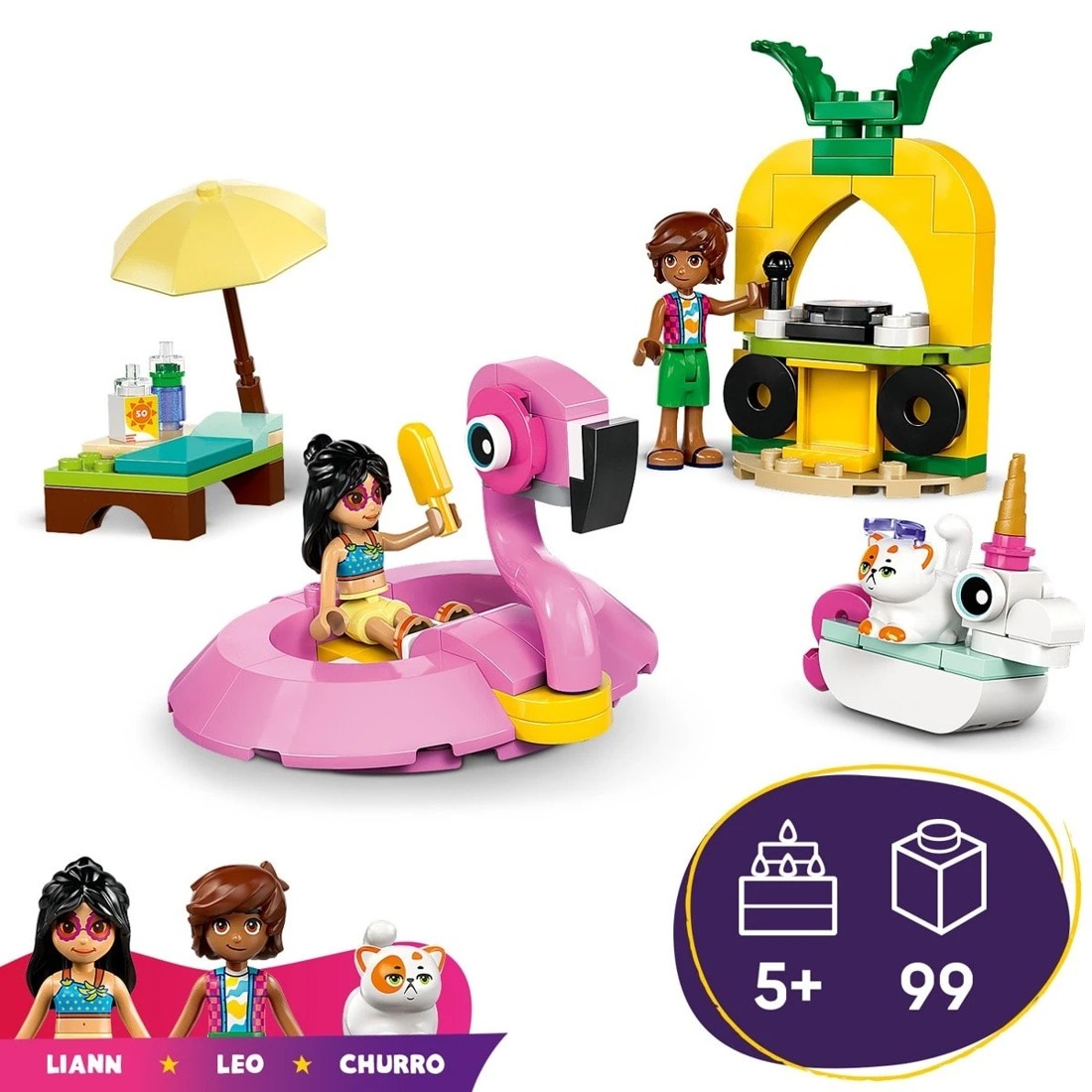 10 LEGO Friends Unicorn & Flamingo Pool Party 42658, 10 of 11