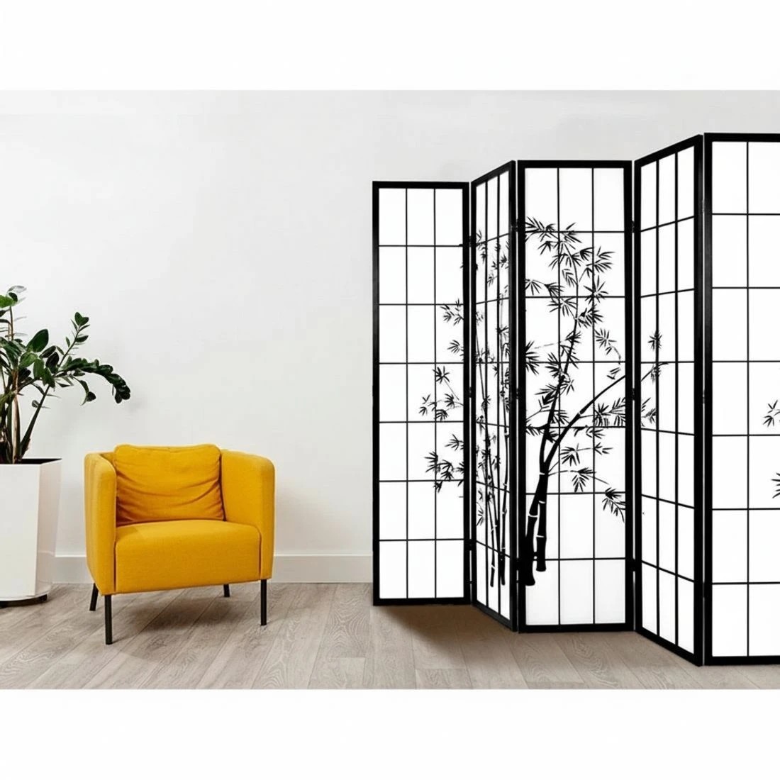 7 Artiss 8 Panel Room Divider Screen 348x179cm - Black, 7 of 8